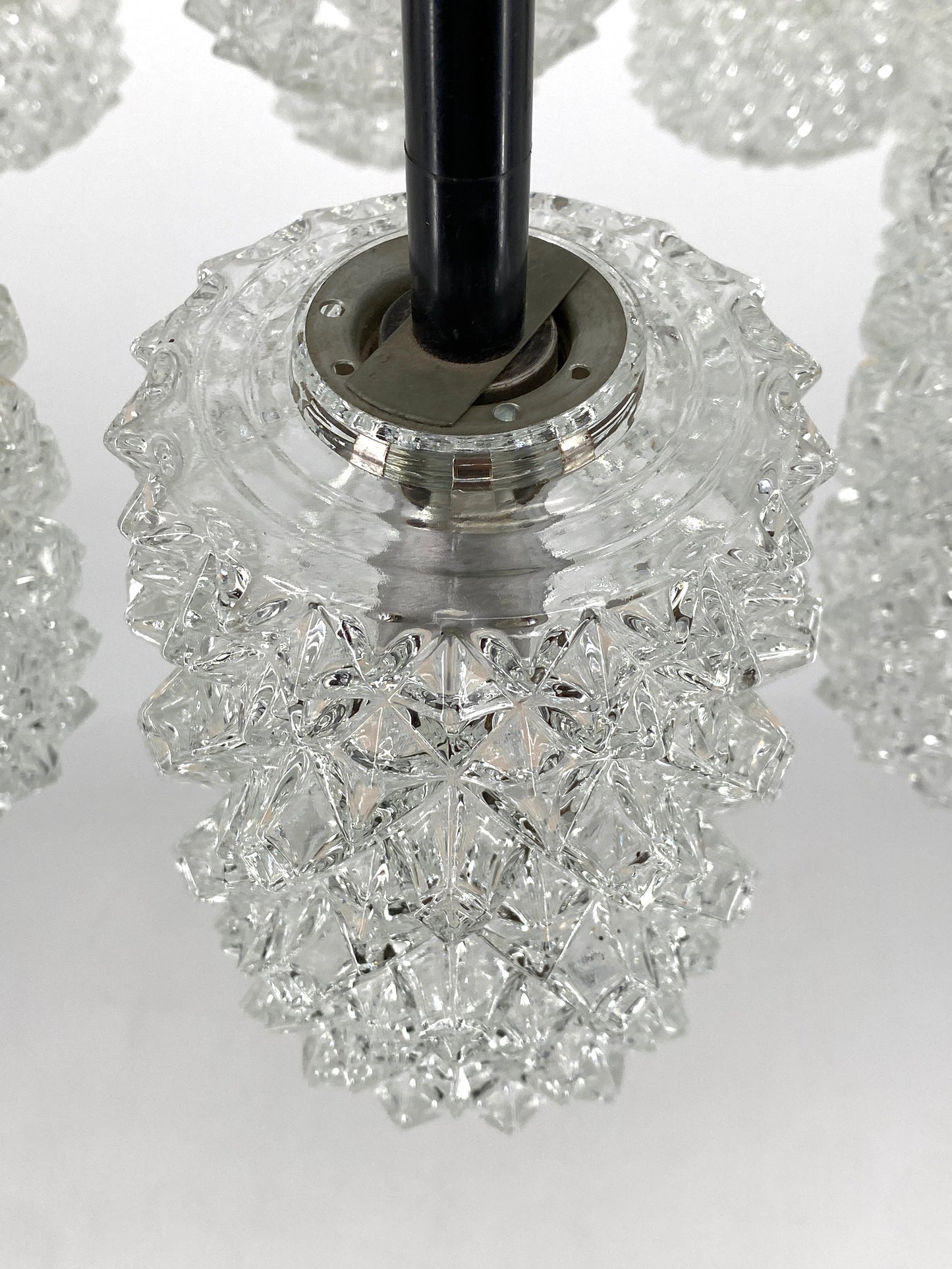 9 flammige Kaskadenlampe "Nr. 421" von Bankamp Leuchten, 60/70er