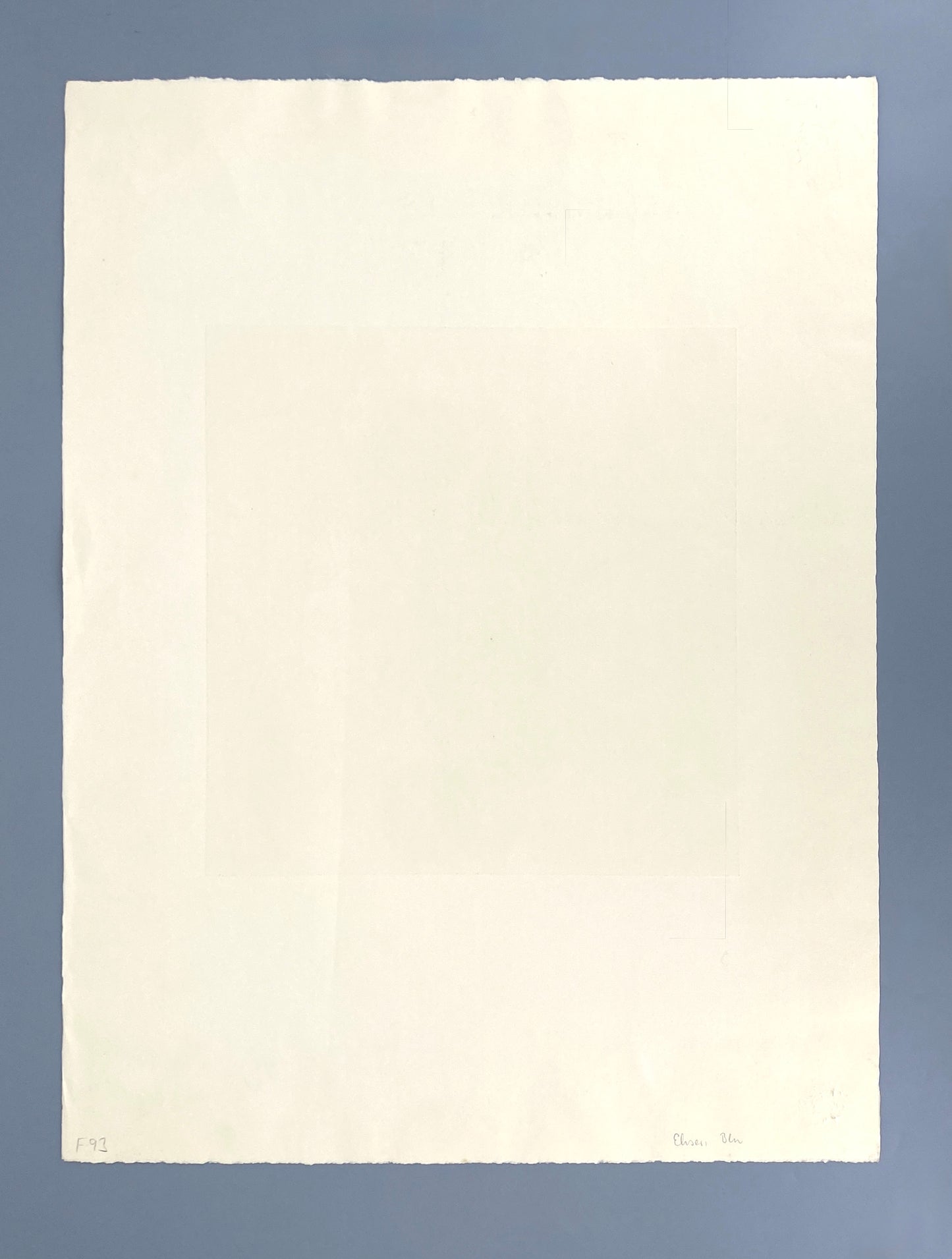 Farbradierung "Verhangene Landschaft" von Wolfgang Werkmeister, Griffelkunst Edition, 1974