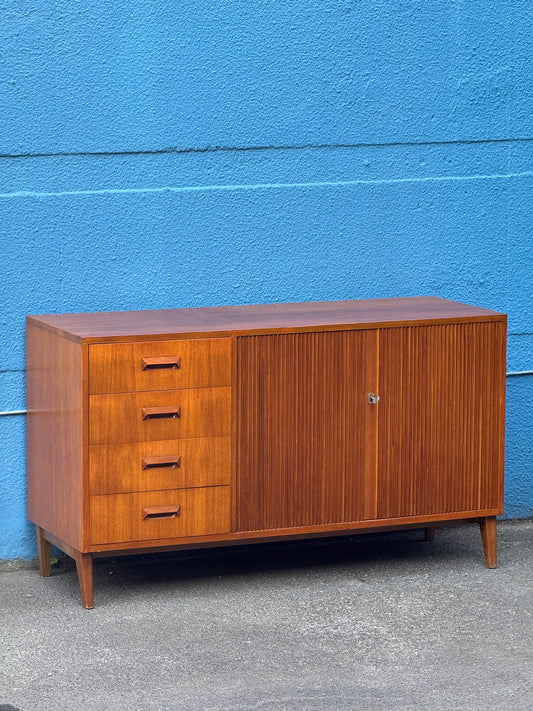Teakholz Sideboard von DeWe, Deutsche Werkstätten, 1960er Jahre