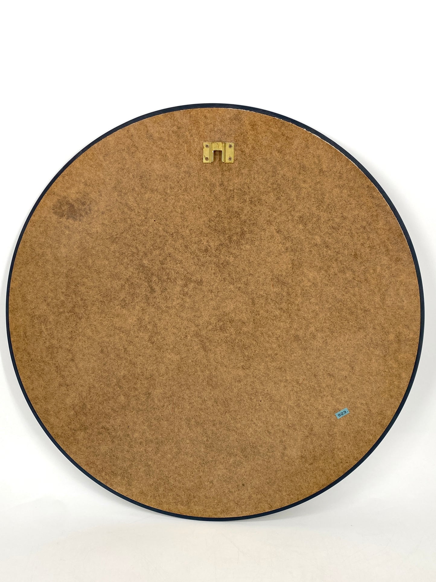 Runder Space Age Design Wandspiegel mit Rauchglas von Schöninger Kristallglas, Deutschland 1970er