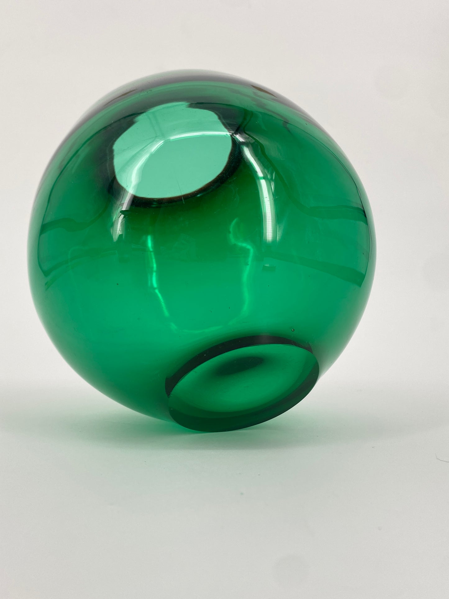 Glas Kugelvase aus Italien, Mid Century