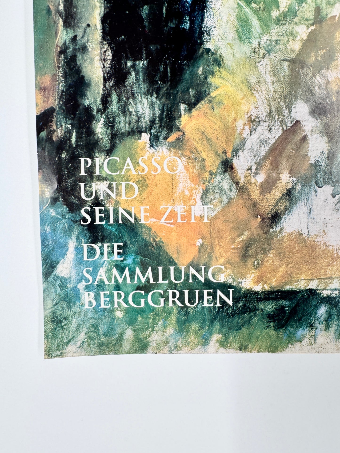 Paul Cezanne - Weg in Chantilly. Ausstellungsplakat Sammlung Berggruen, Berlin