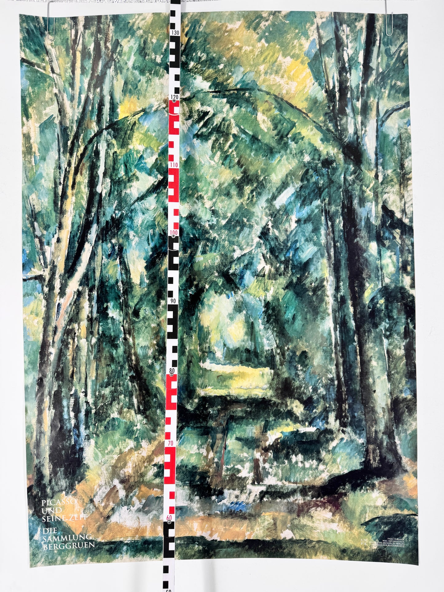 Paul Cezanne - Weg in Chantilly. Ausstellungsplakat Sammlung Berggruen, Berlin