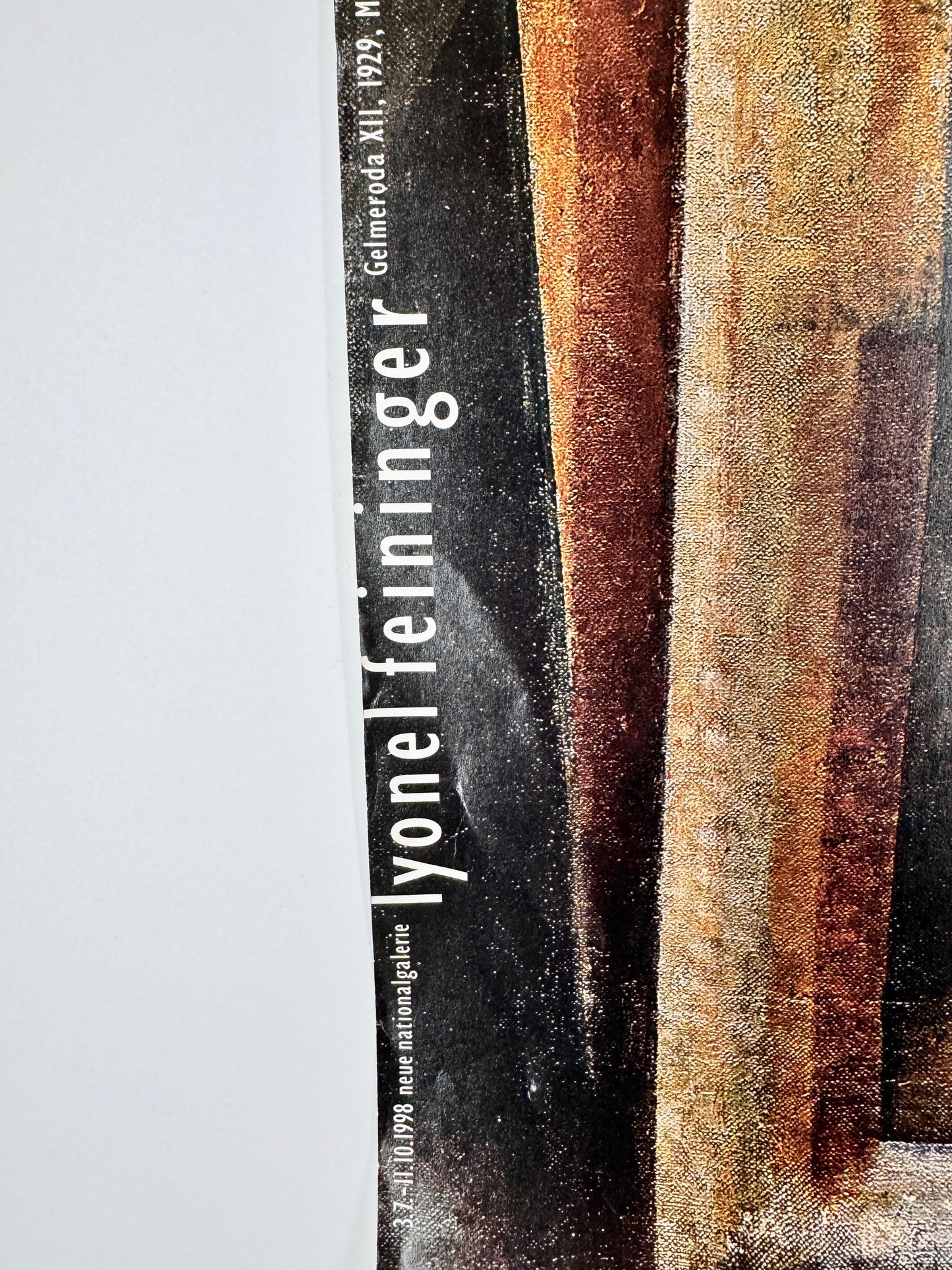 Poster, Lyonel Feininger. Gelmeroda XII, Ausstellungsplakat Neue Nationalgalerie Berlin