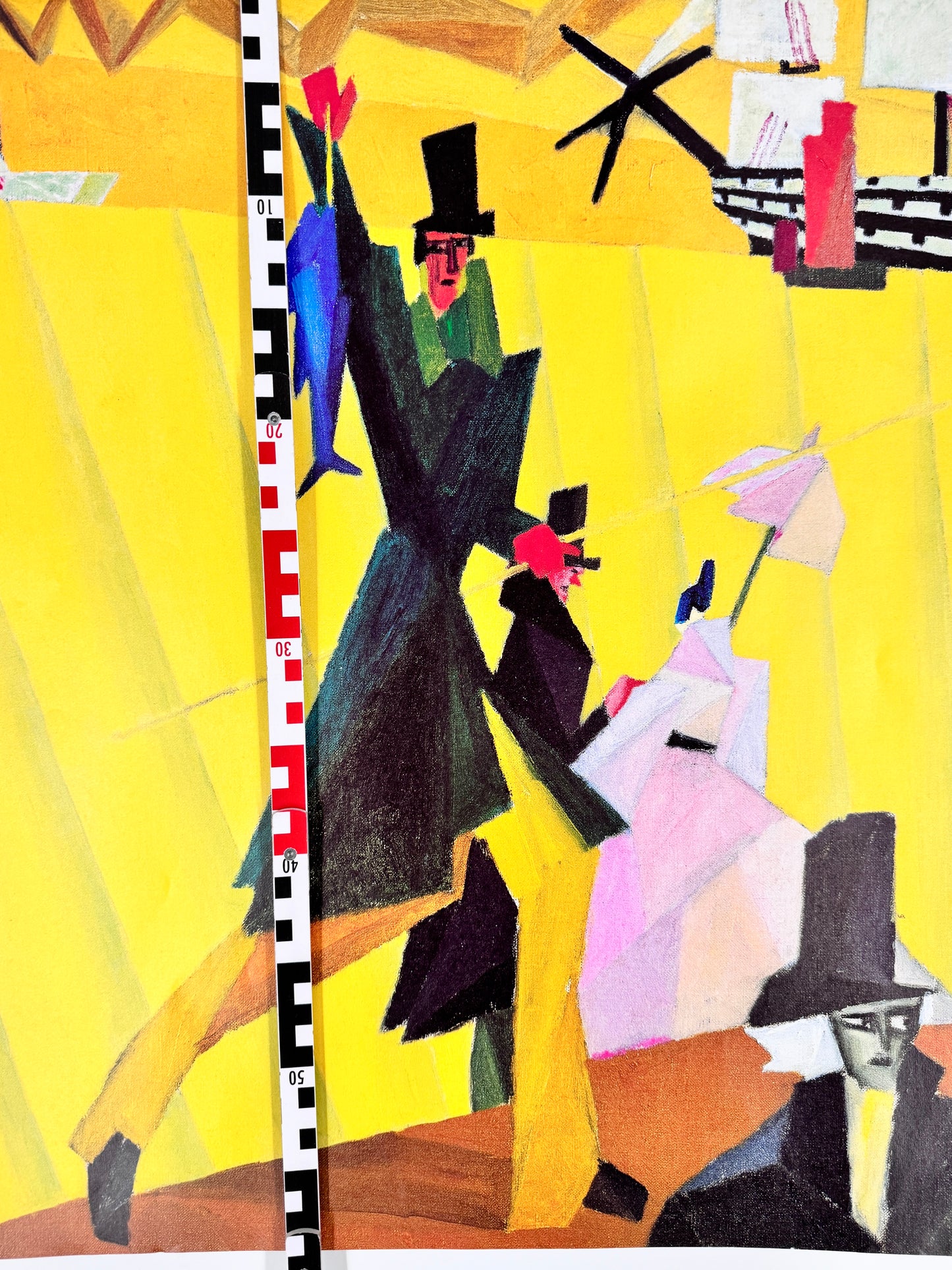 Poster, Lyonel Feininger. Angler mit Blauem Fisch II, Ausstellungsplakat Neue Nationalgalerie Berlin