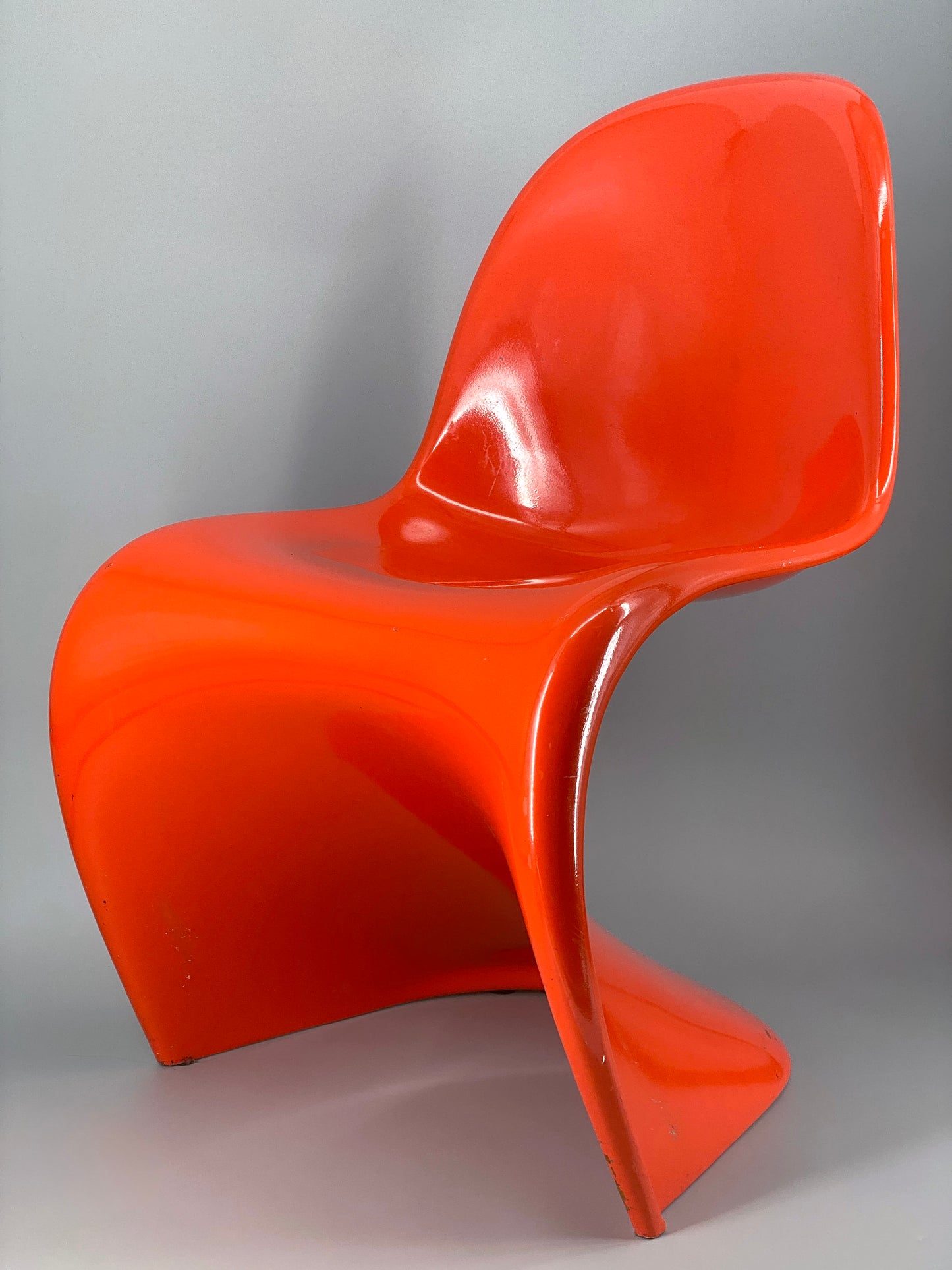 orangener Space Age Stuhl, Panton Vitra Replika