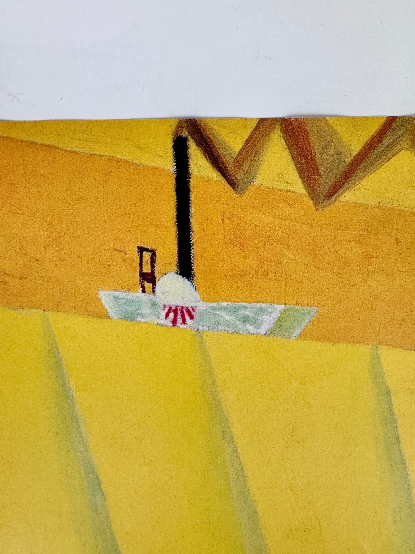 Poster, Lyonel Feininger. Angler mit Blauem Fisch II, Ausstellungsplakat Neue Nationalgalerie Berlin