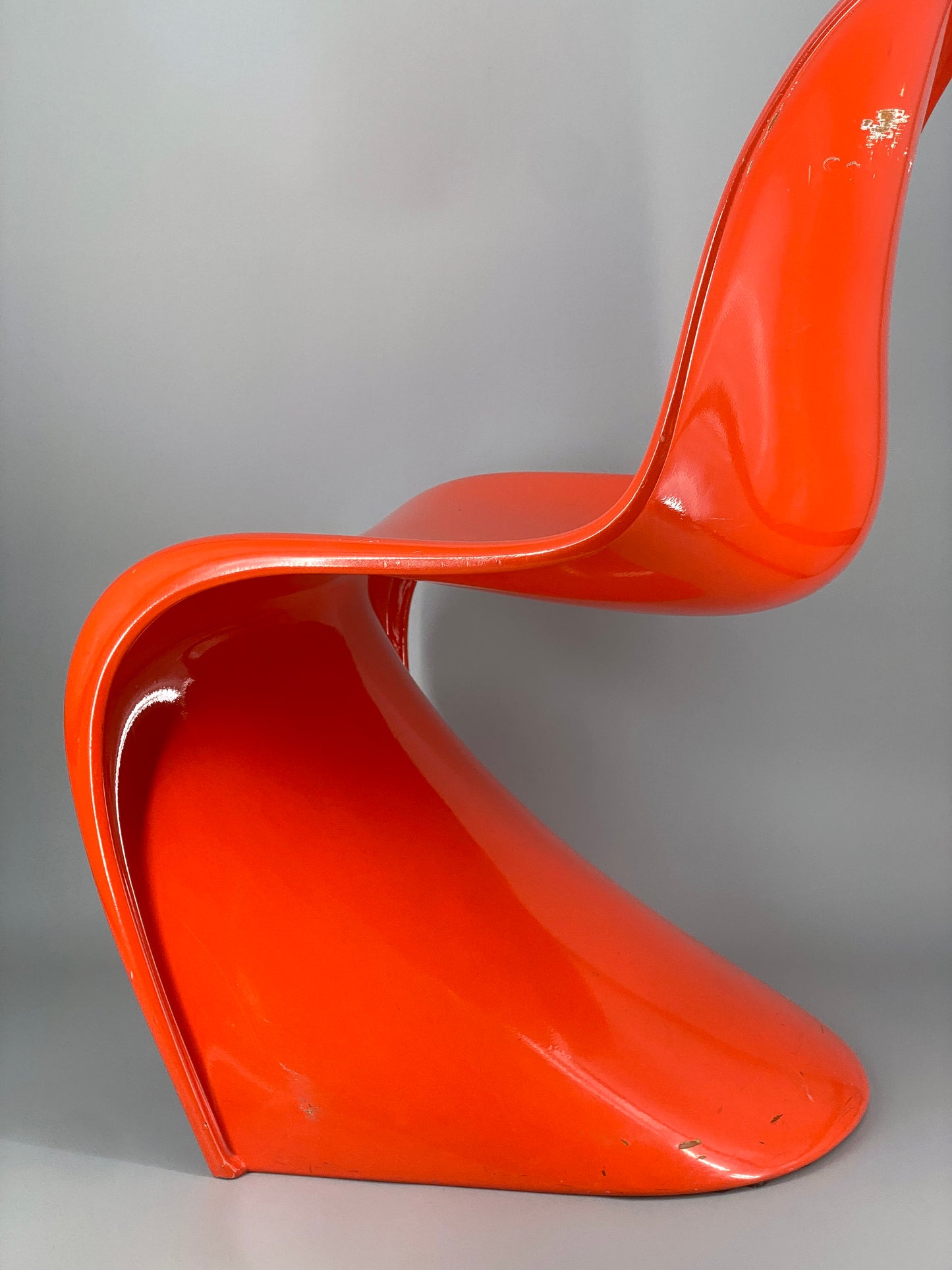 orangener Space Age Stuhl, Panton Vitra Replika