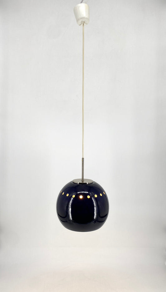 Kugellampe aus glasierter Keramik, Deutschland um 1960