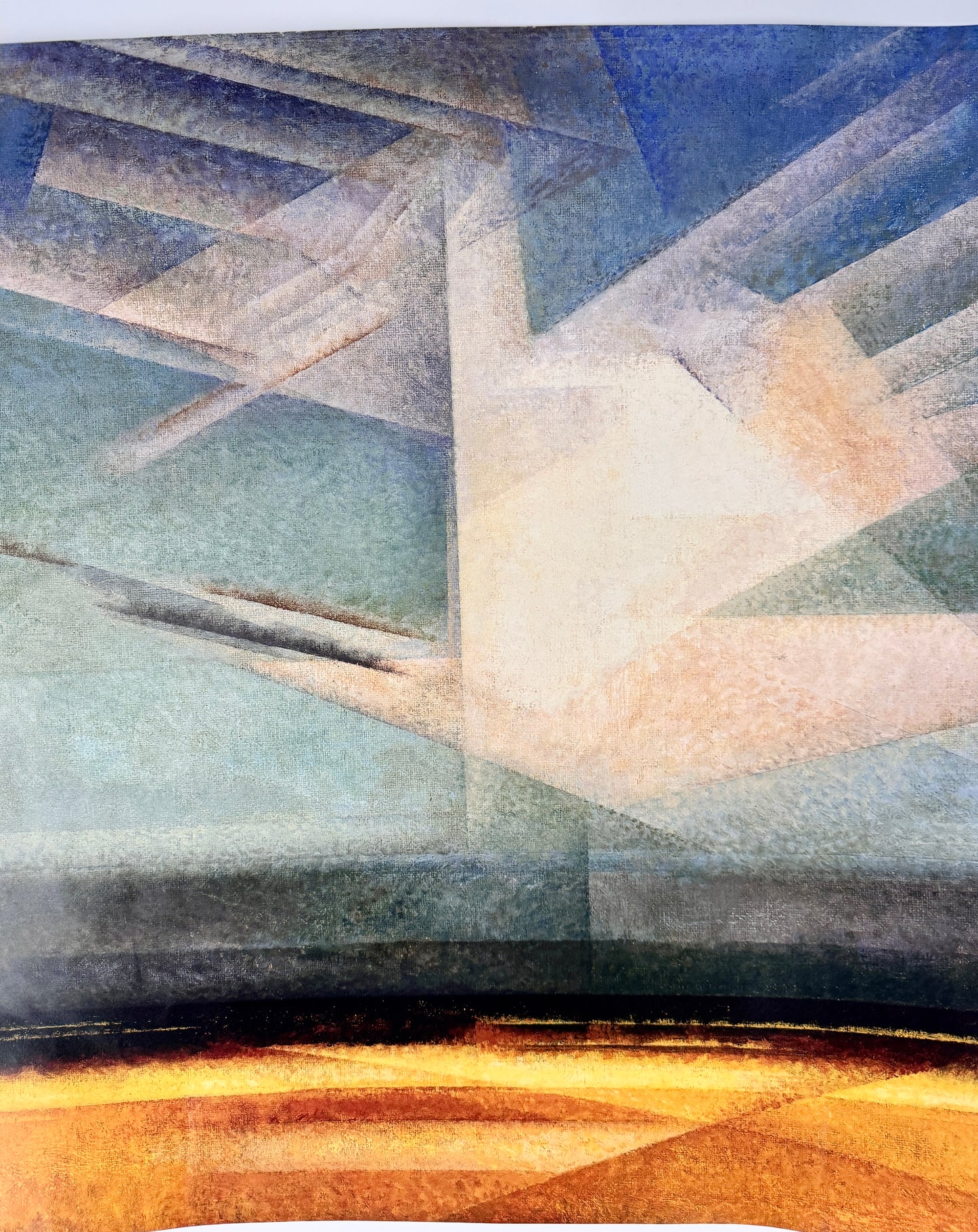 Poster, Lyonel Feininger. Vogelwolke, Ausstellungsplakat Neue Nationalgalerie Berlin