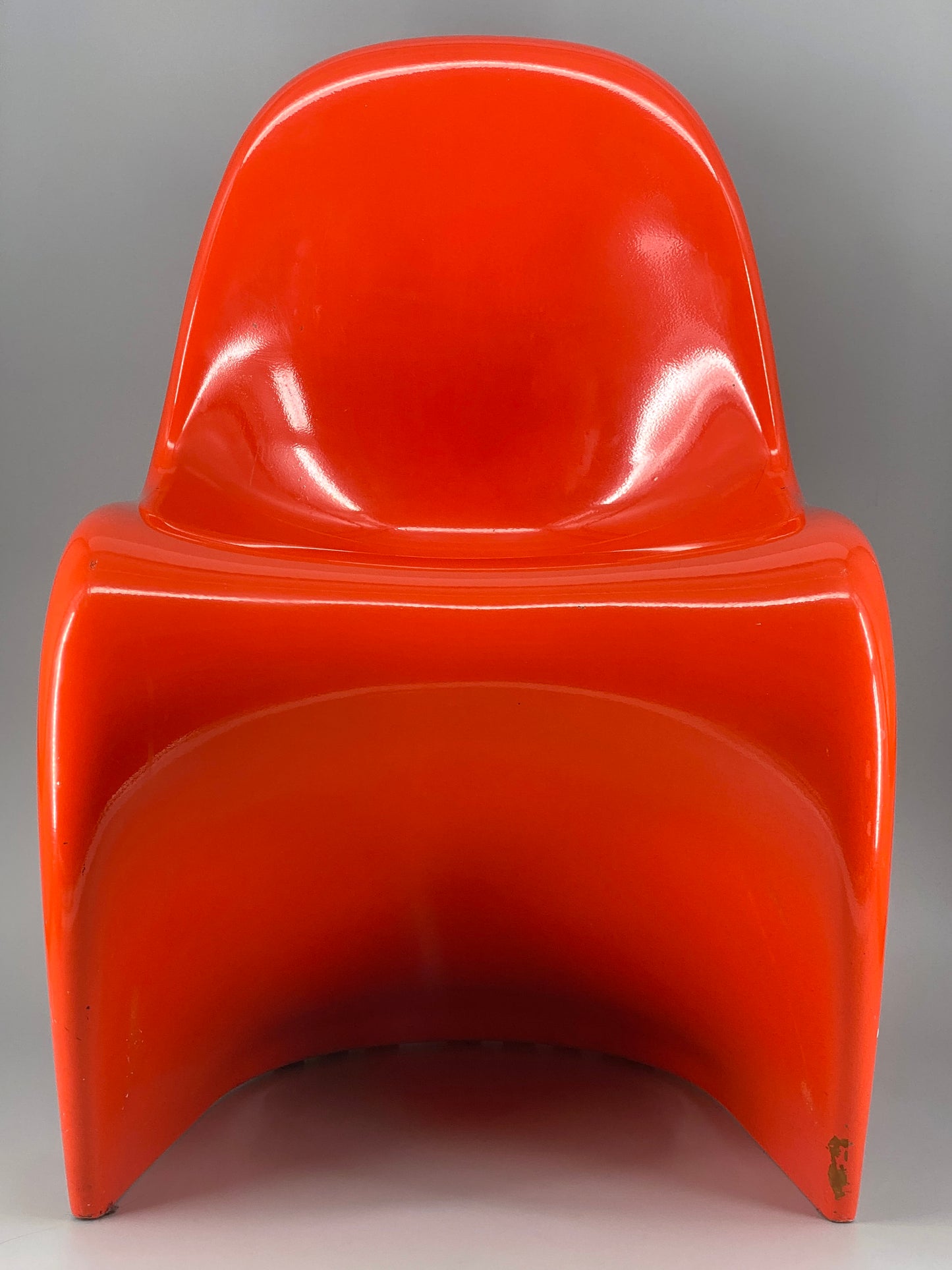 orangener Space Age Stuhl, Panton Vitra Replika