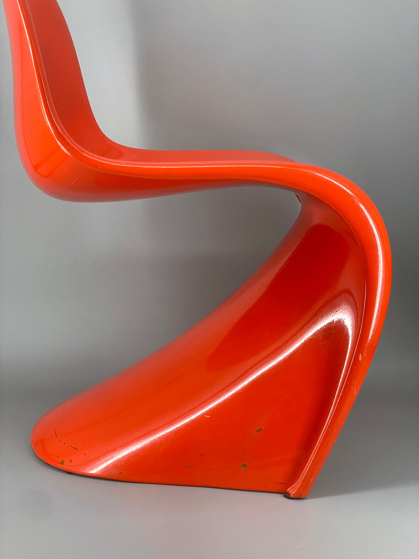 orangener Space Age Stuhl, Panton Vitra Replika