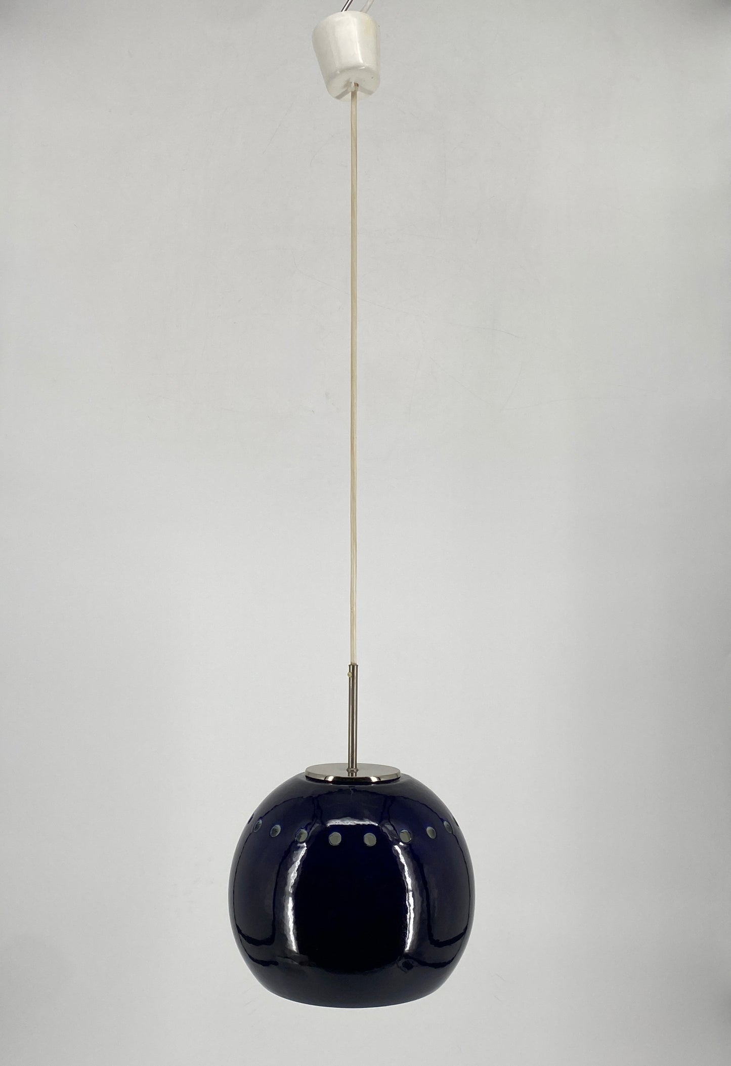 Kugellampe aus glasierter Keramik, Deutschland um 1960