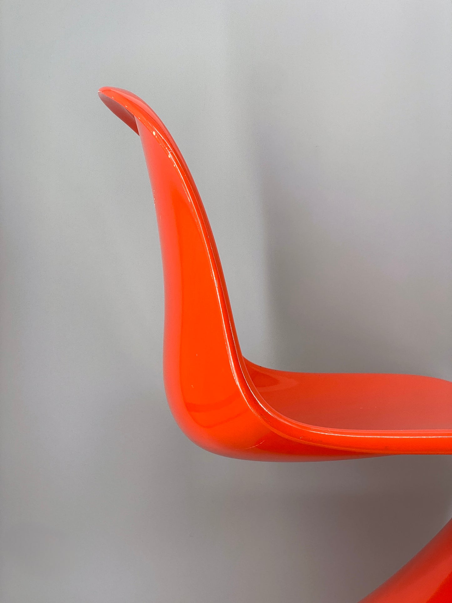 orangener Space Age Stuhl, Panton Vitra Replika