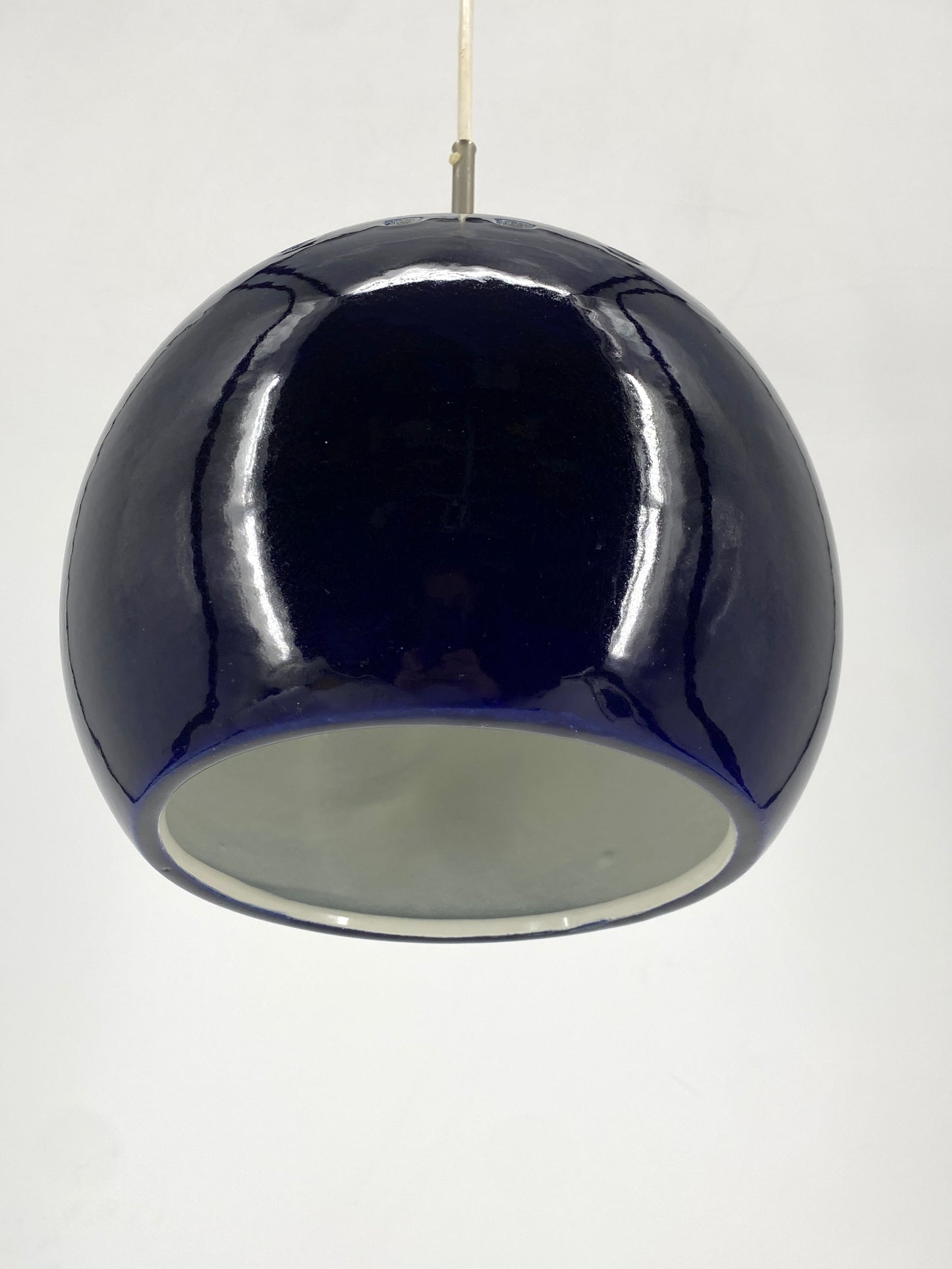 Kugellampe aus glasierter Keramik, Deutschland um 1960