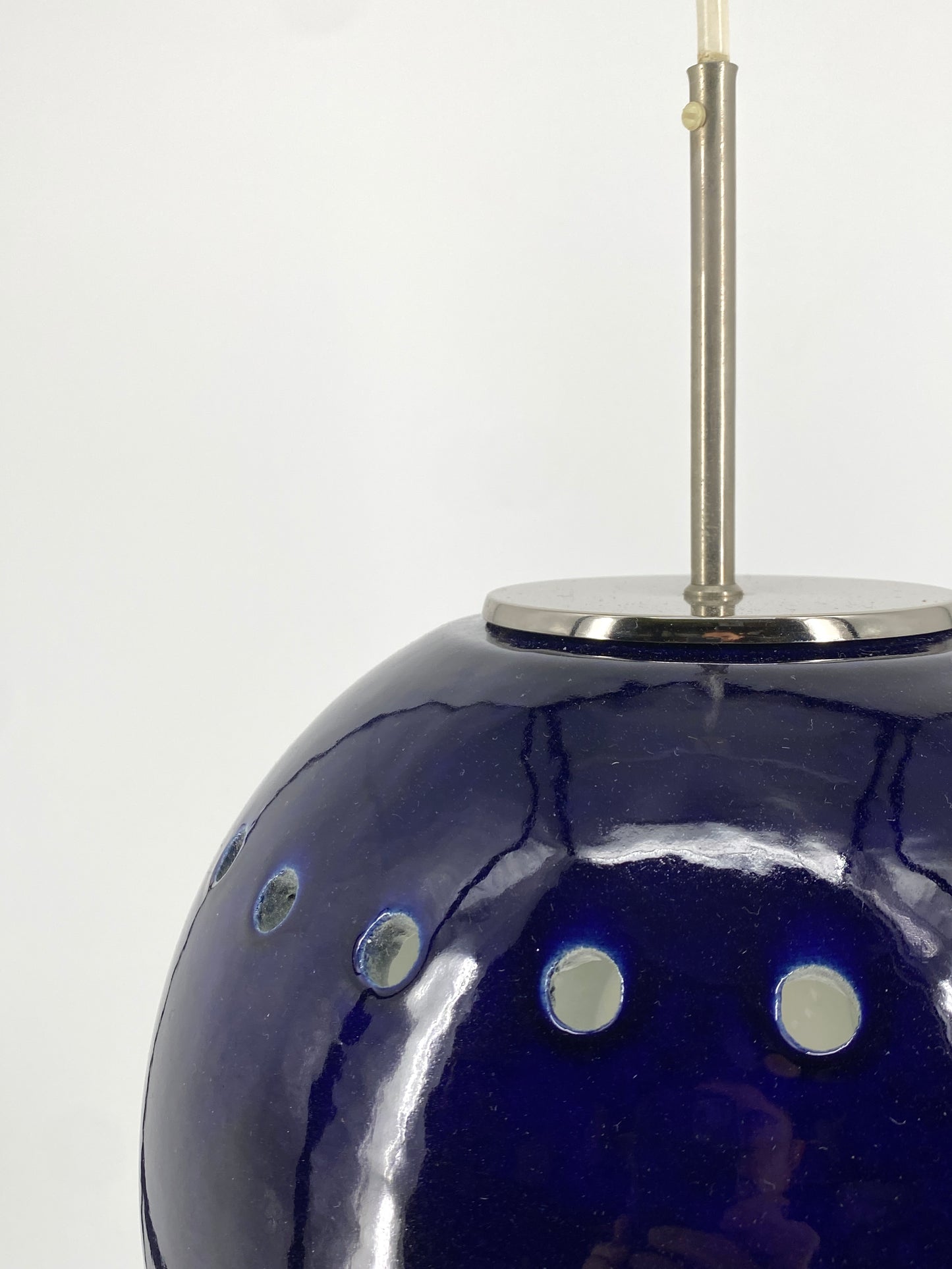 Kugellampe aus glasierter Keramik, Deutschland um 1960