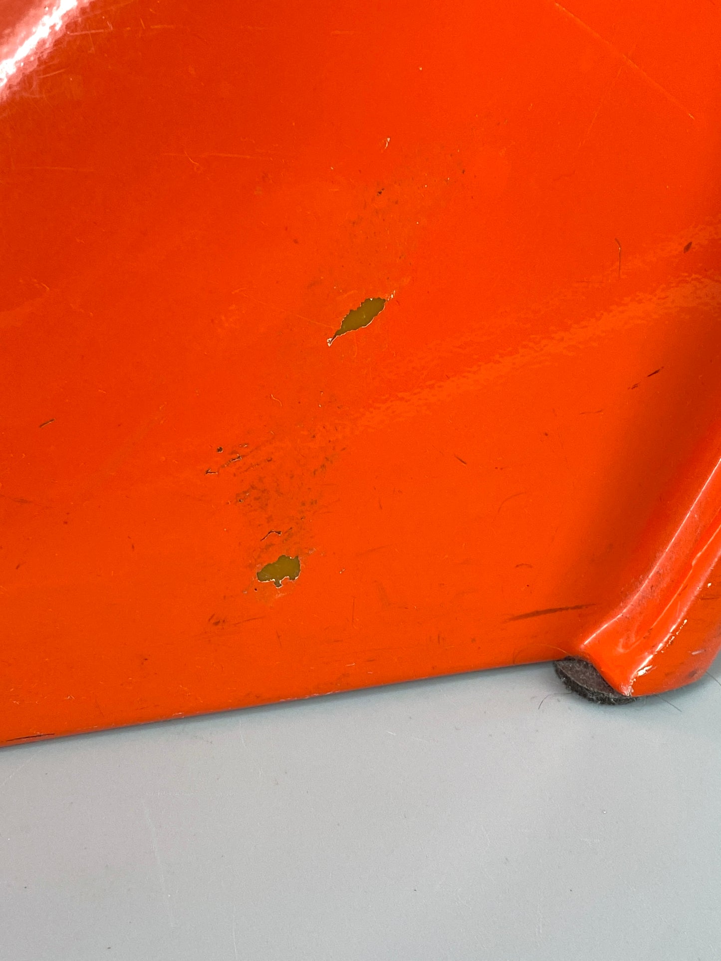 orangener Space Age Stuhl, Panton Vitra Replika