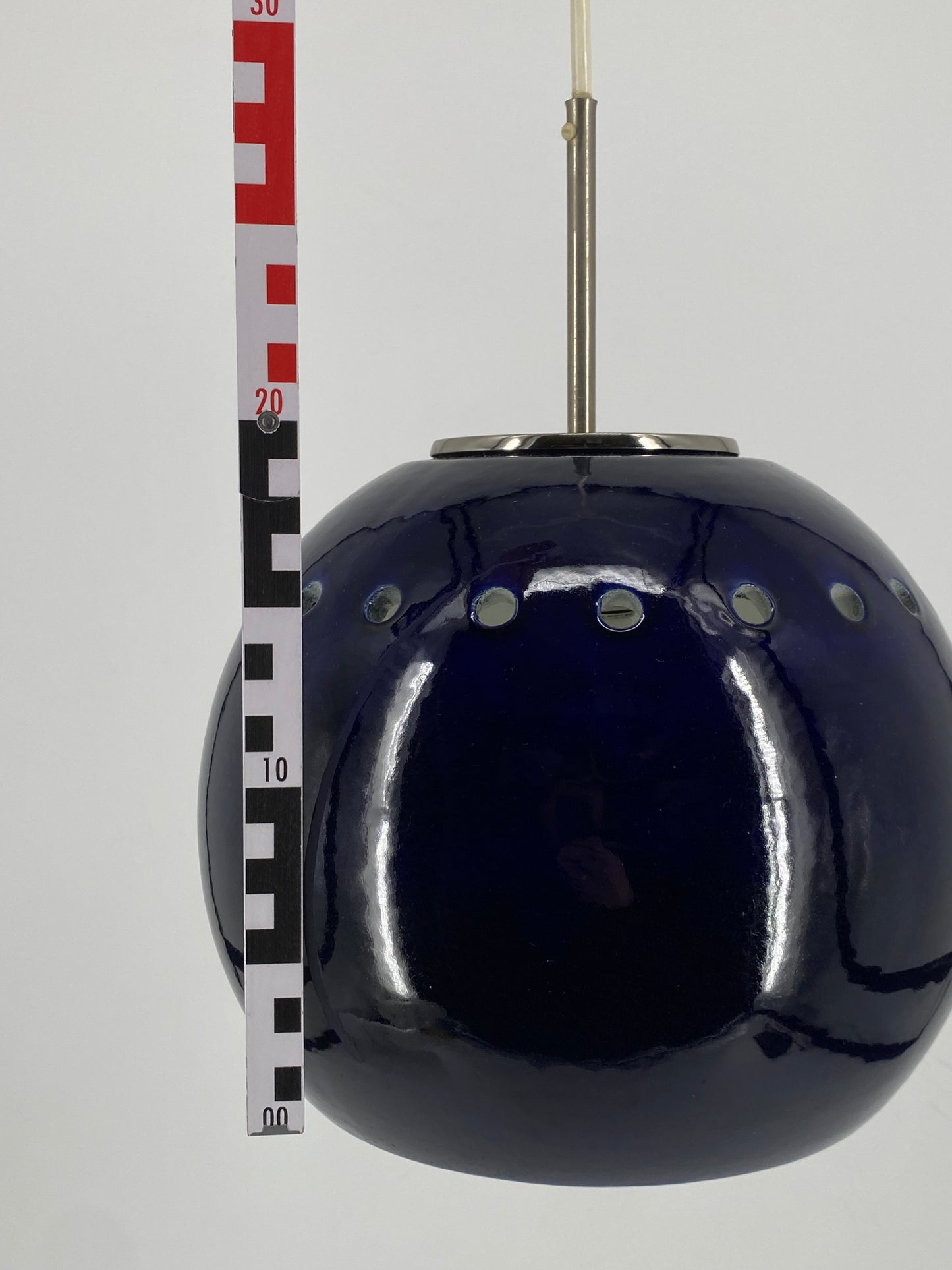 Kugellampe aus glasierter Keramik, Deutschland um 1960