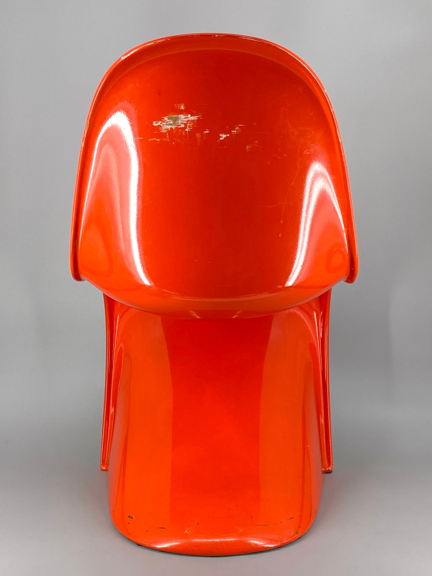 orangener Space Age Stuhl, Panton Vitra Replika