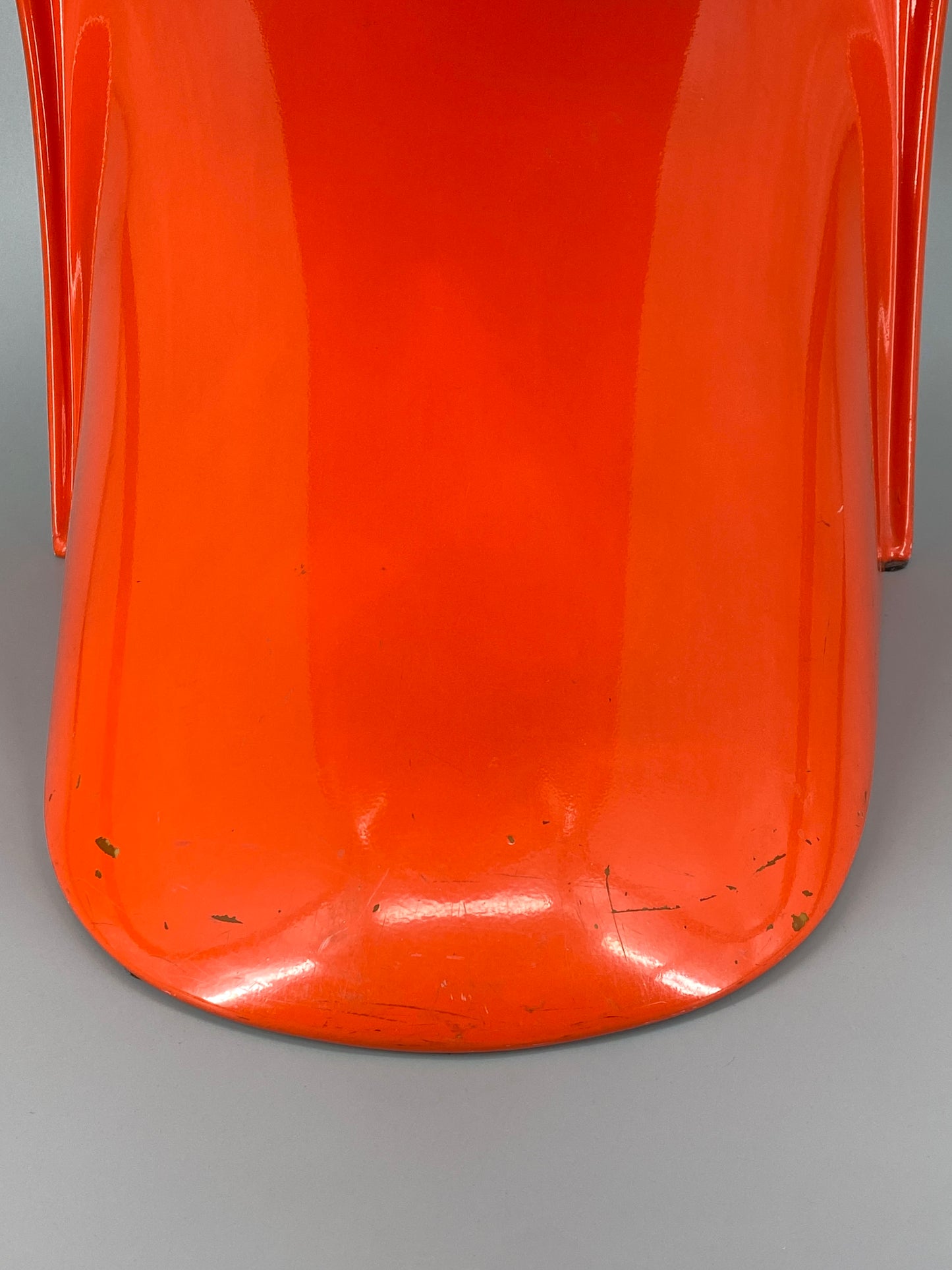 orangener Space Age Stuhl, Panton Vitra Replika