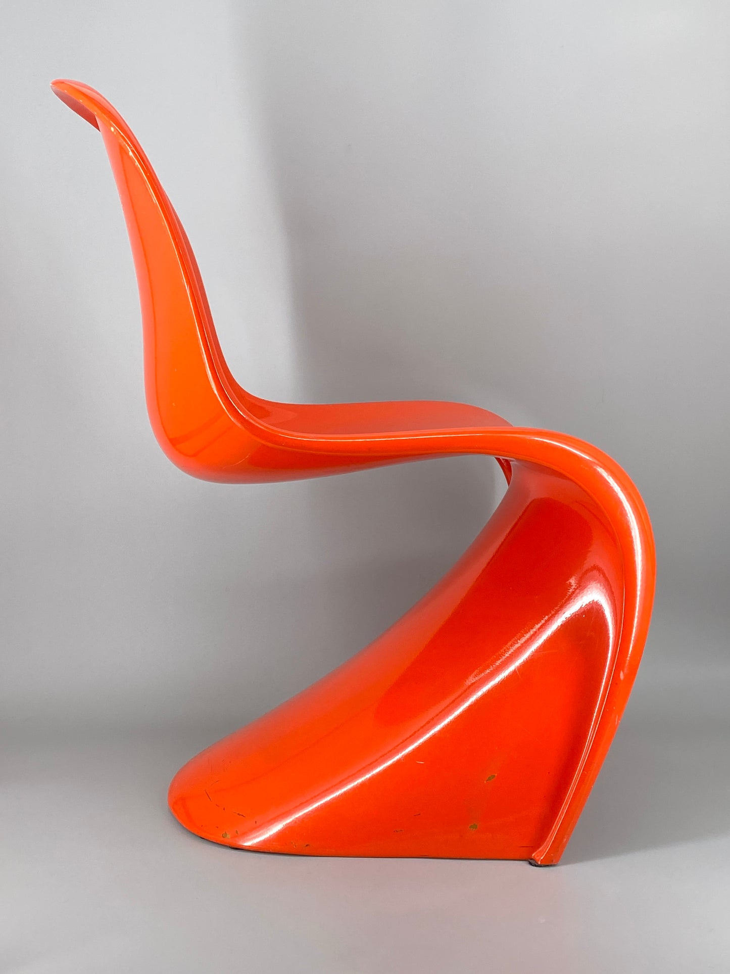 orangener Space Age Stuhl, Panton Vitra Replika