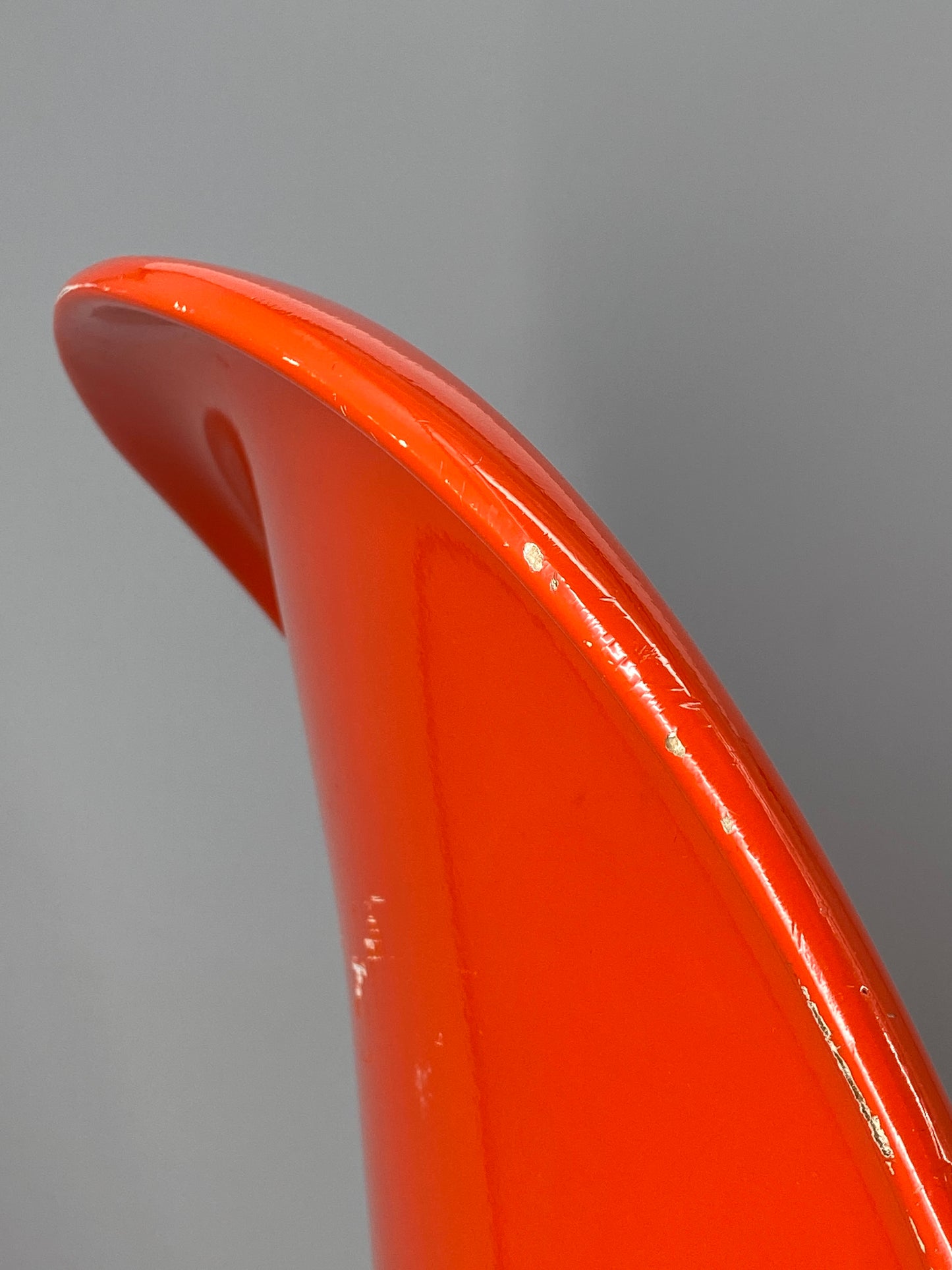 orangener Space Age Stuhl, Panton Vitra Replika