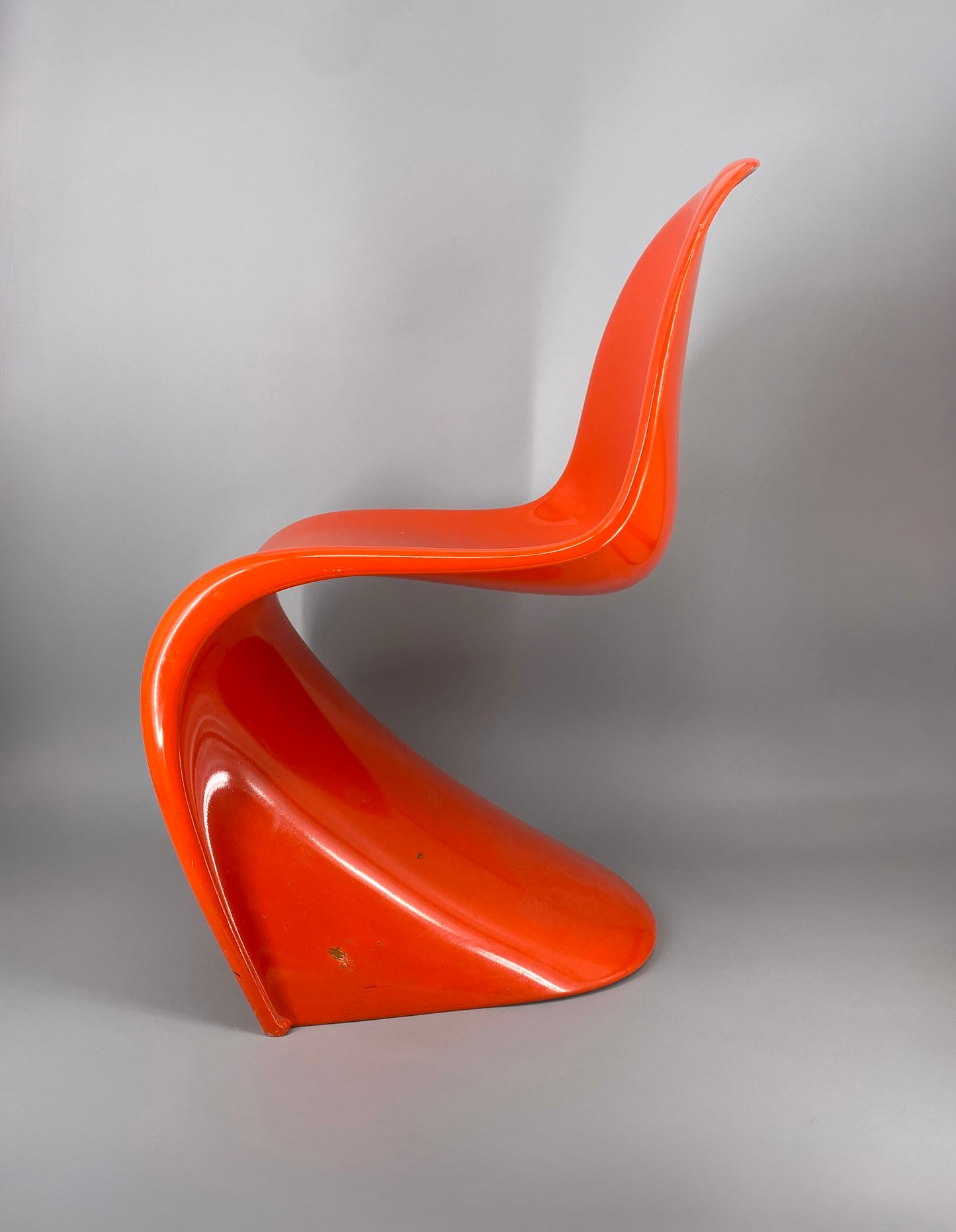 orangener Space Age Stuhl, Panton Vitra Replika