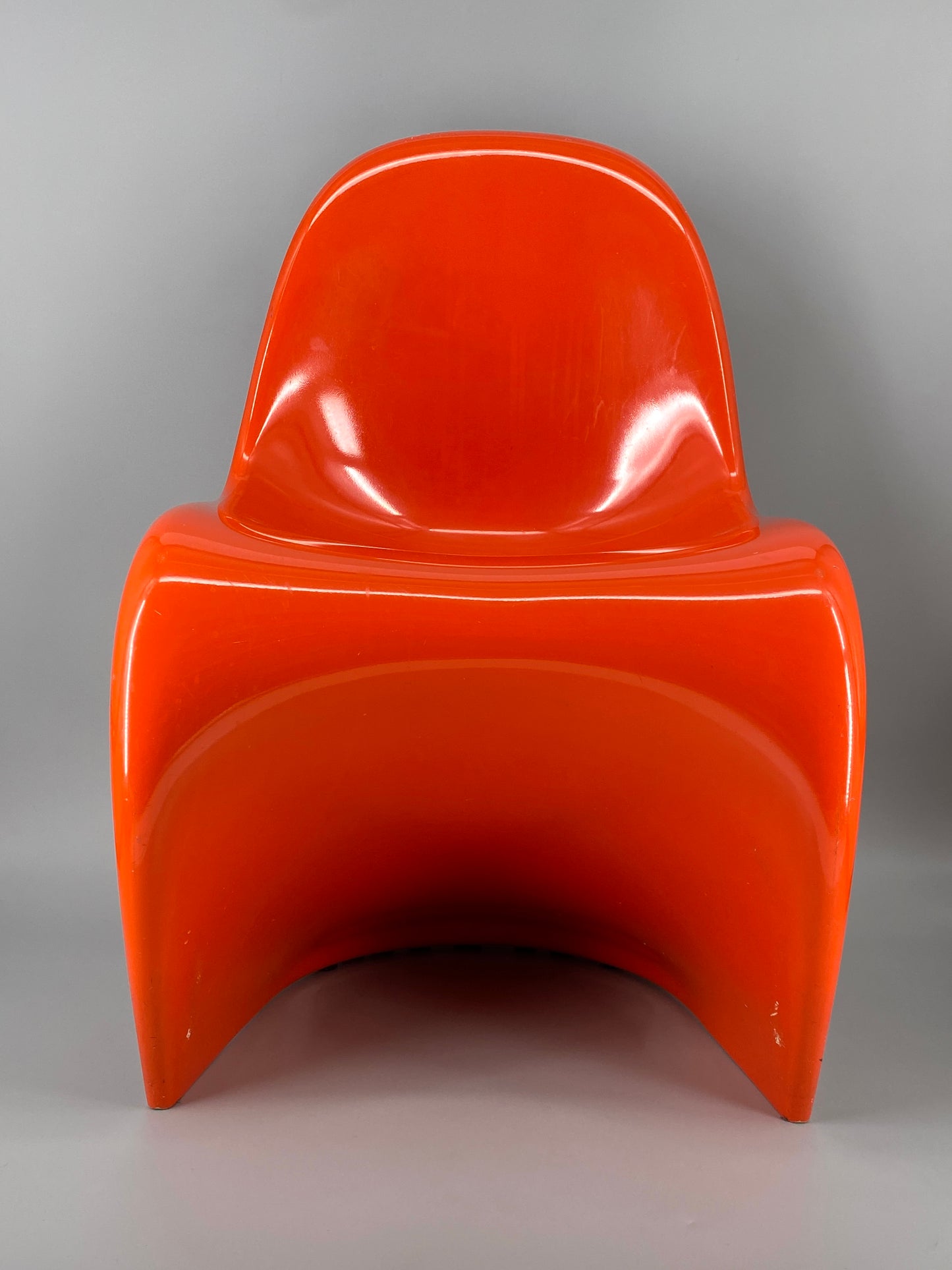 orangener Space Age Stuhl, Panton Vitra Replika