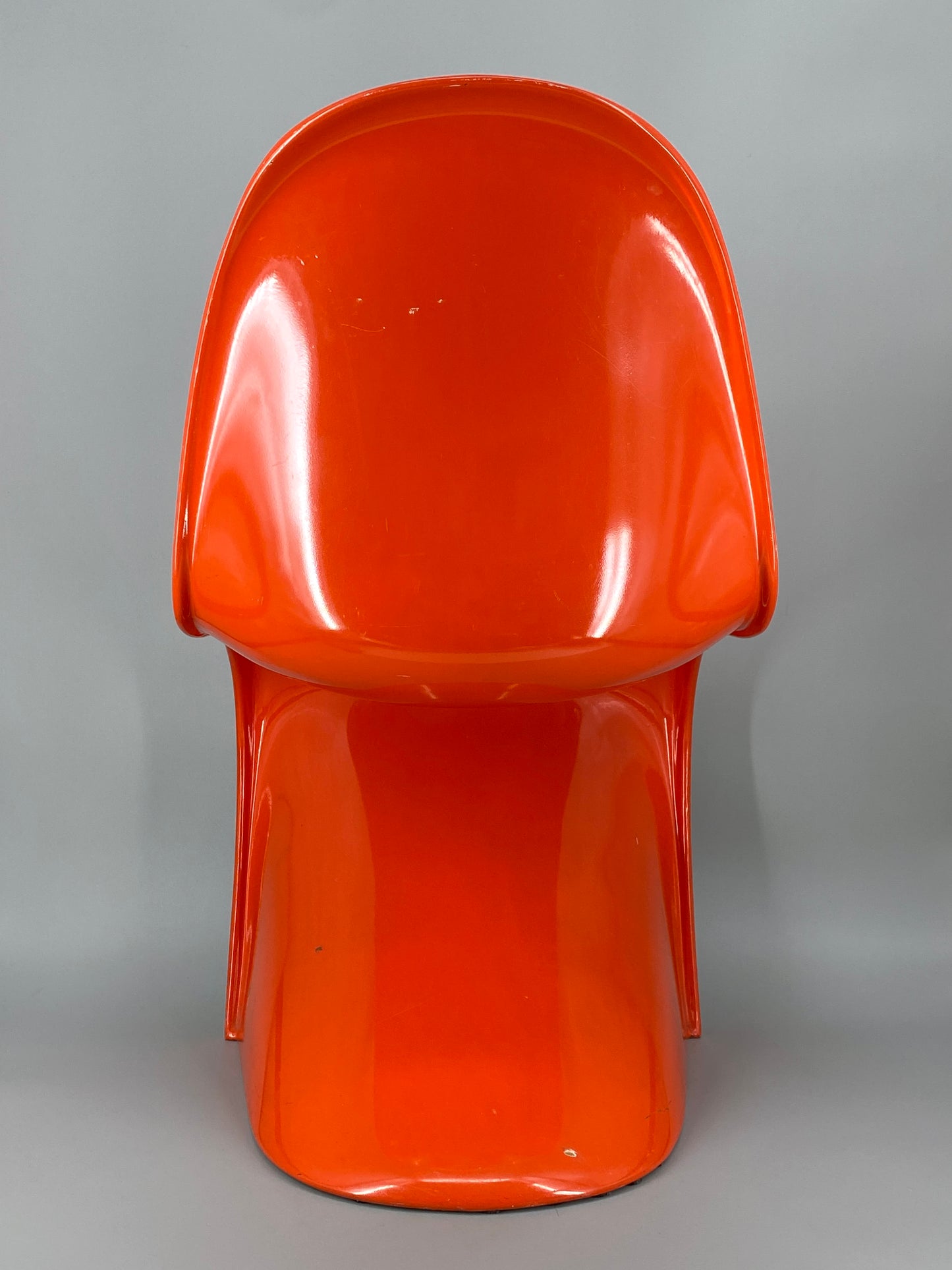 orangener Space Age Stuhl, Panton Vitra Replika