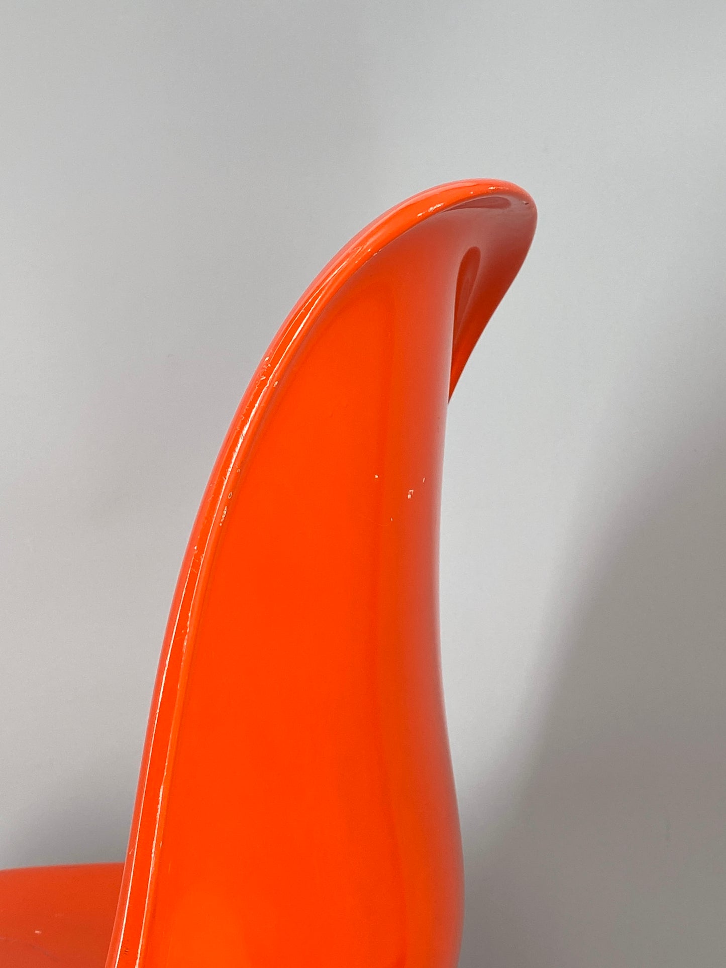 orangener Space Age Stuhl, Panton Vitra Replika