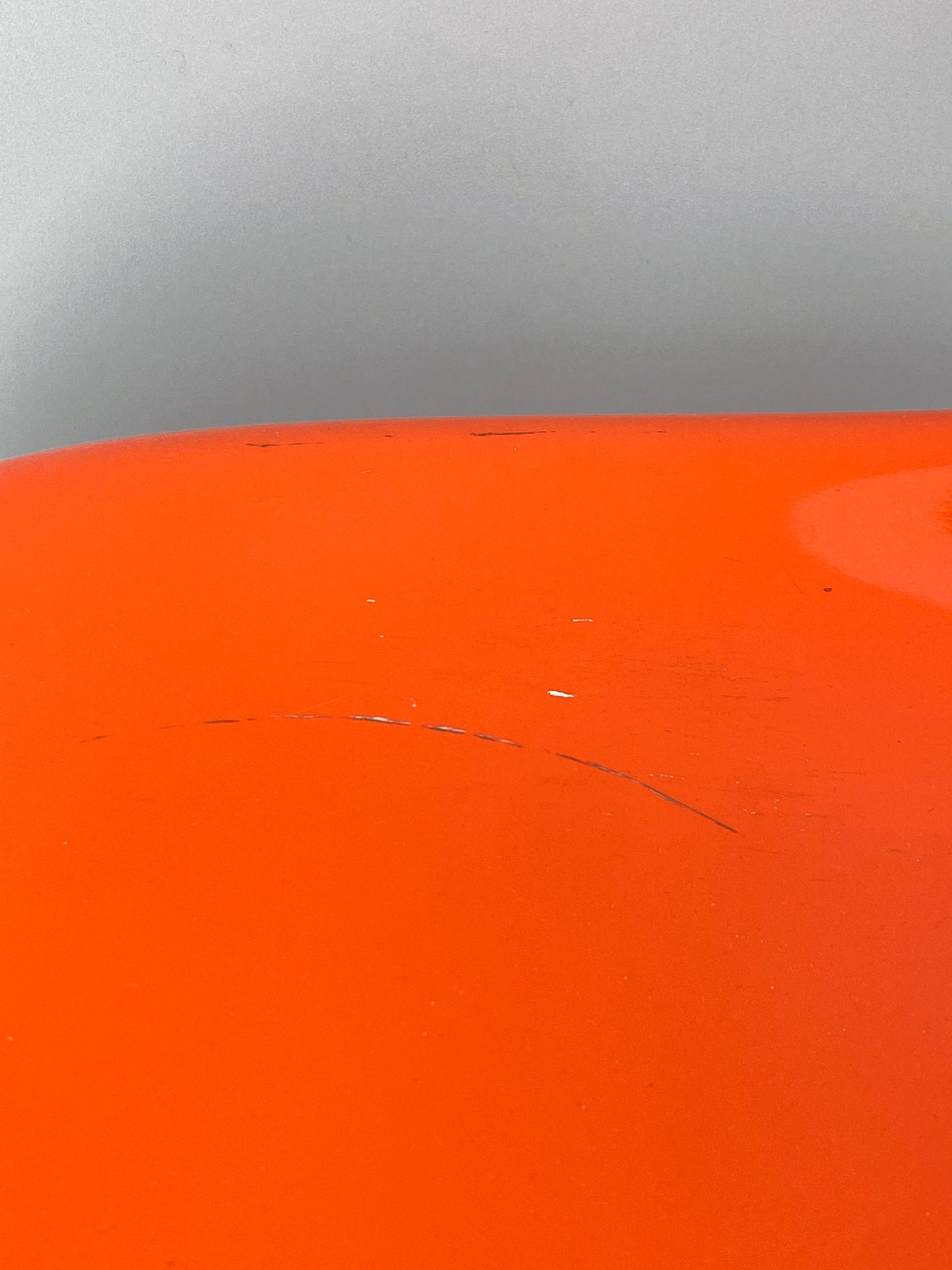 orangener Space Age Stuhl, Panton Vitra Replika