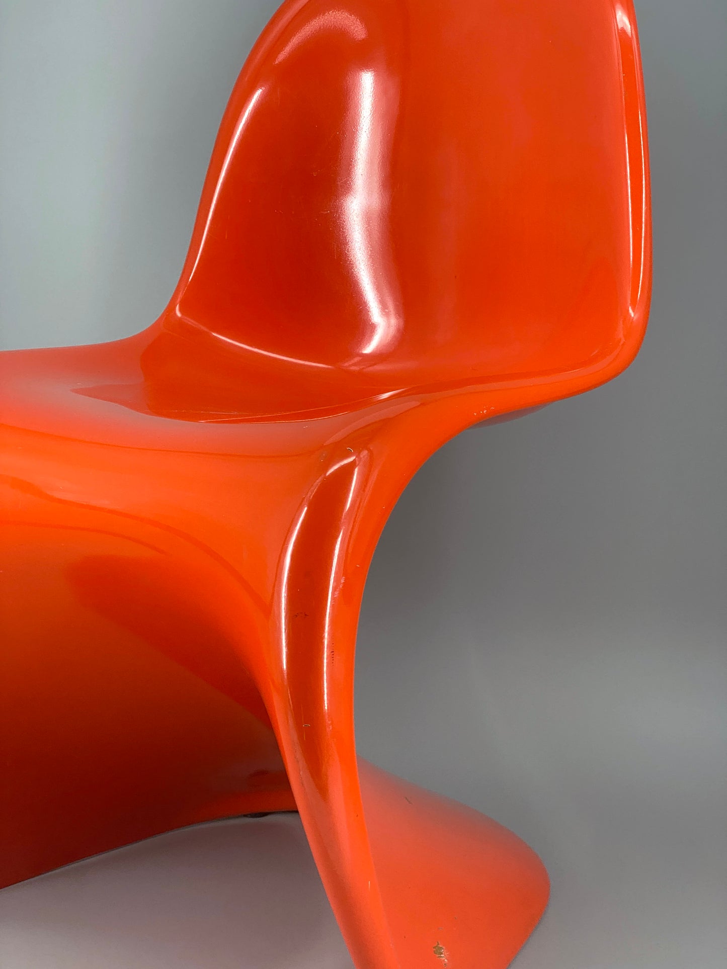 orangener Space Age Stuhl, Panton Vitra Replika