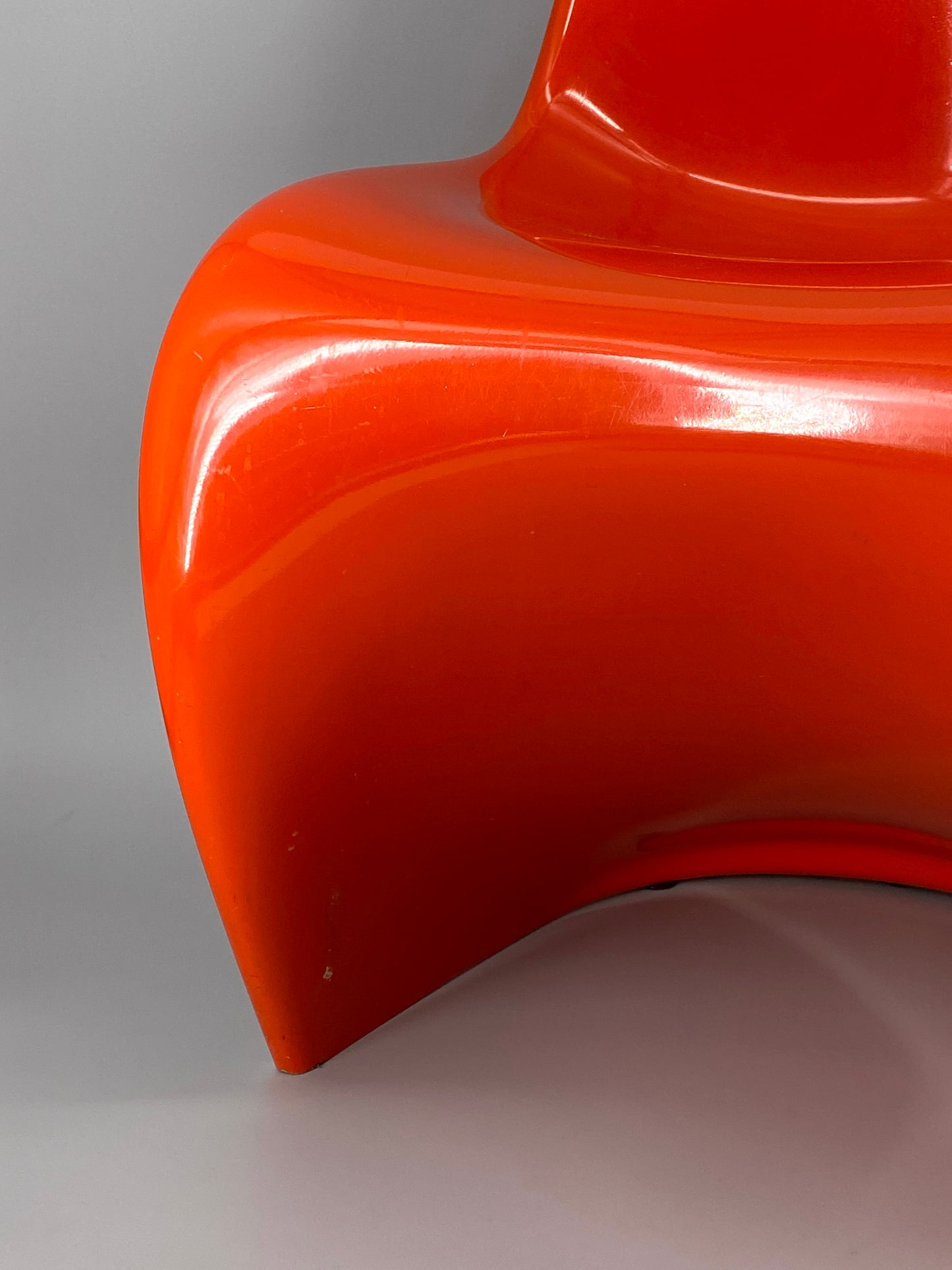 orangener Space Age Stuhl, Panton Vitra Replika