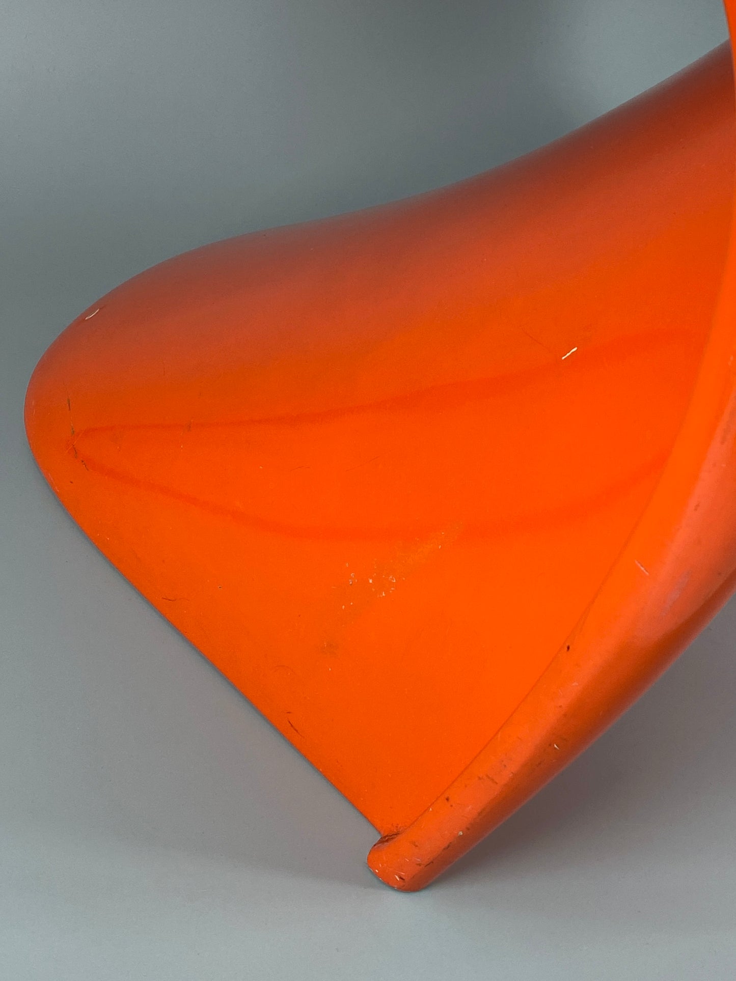 orangener Space Age Stuhl, Panton Vitra Replika