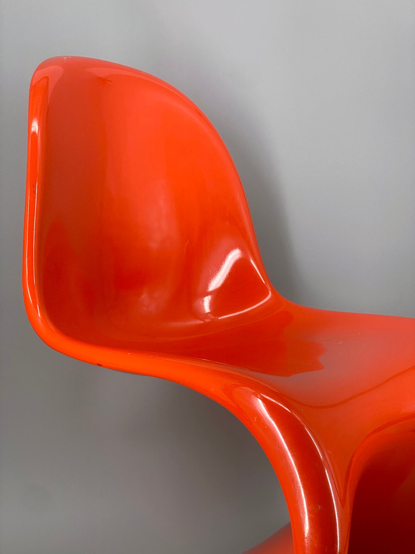 orangener Space Age Stuhl, Panton Vitra Replika