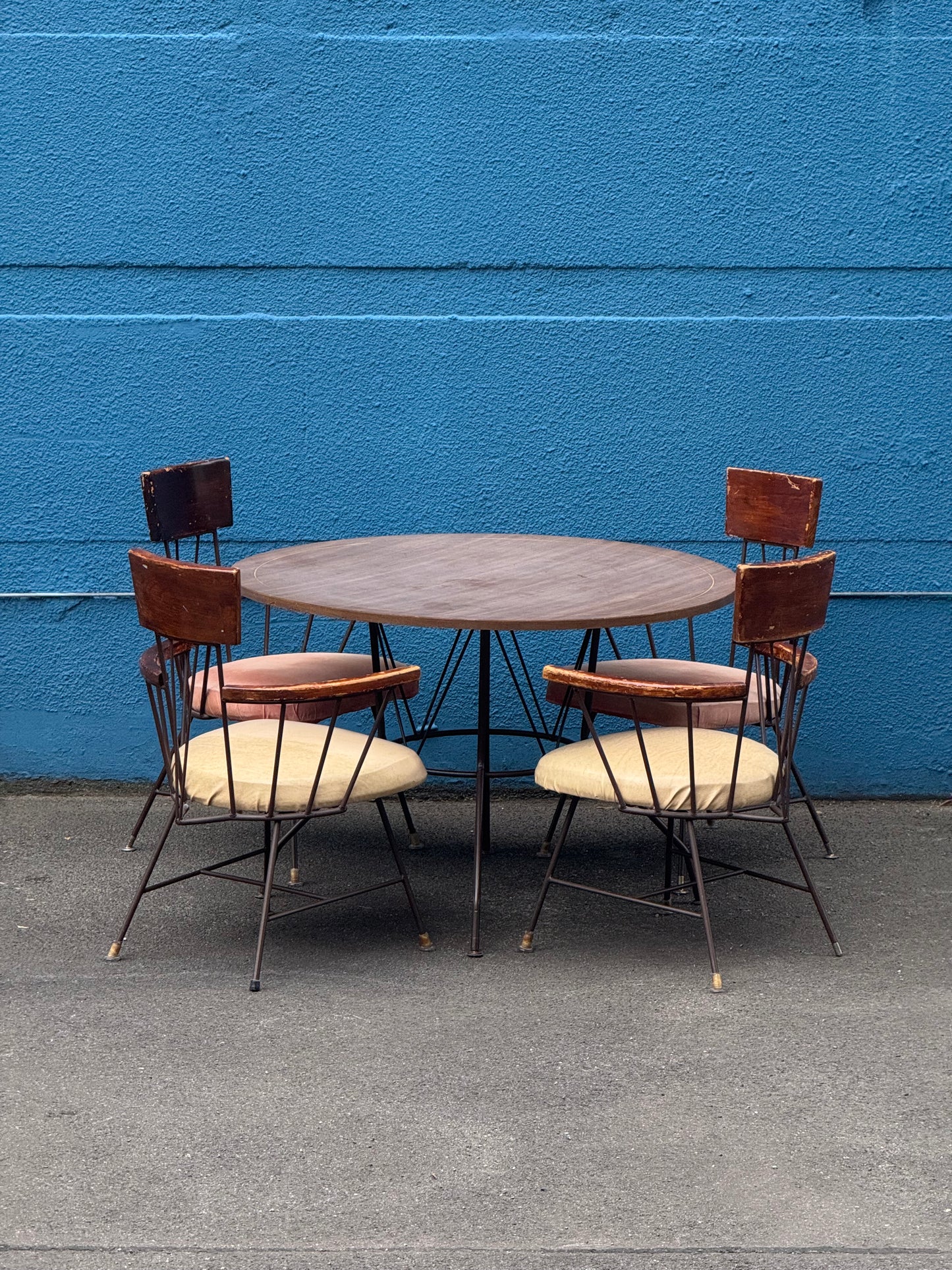 Tisch mit Stühlen von Richard McCarthy für Selrite, USA, 1950er Jahre
