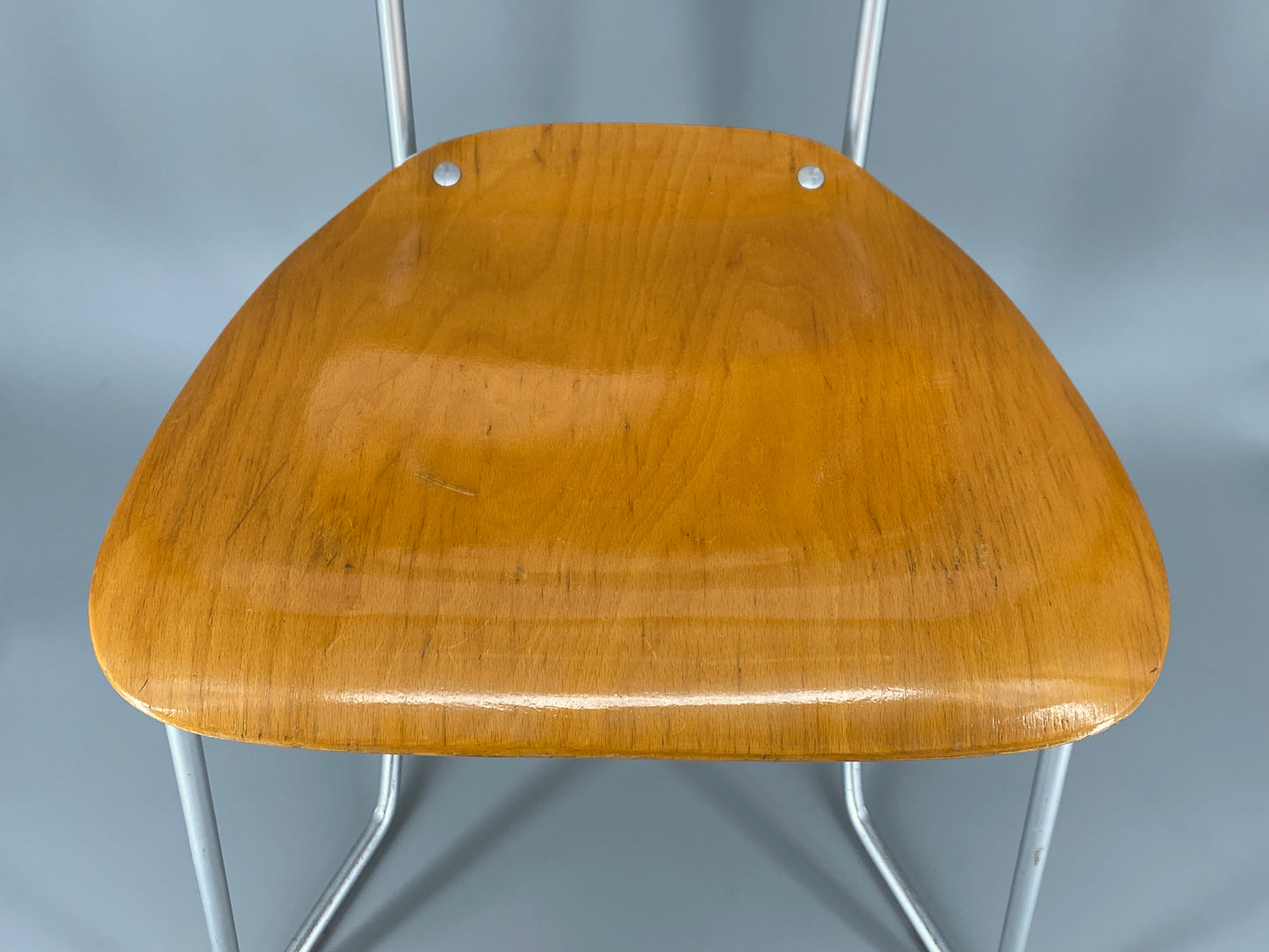 Stapelstuhl "Aluflex" von Armin Wirth, hergestellt durch Stollinger & Söhne, Zürich 50er