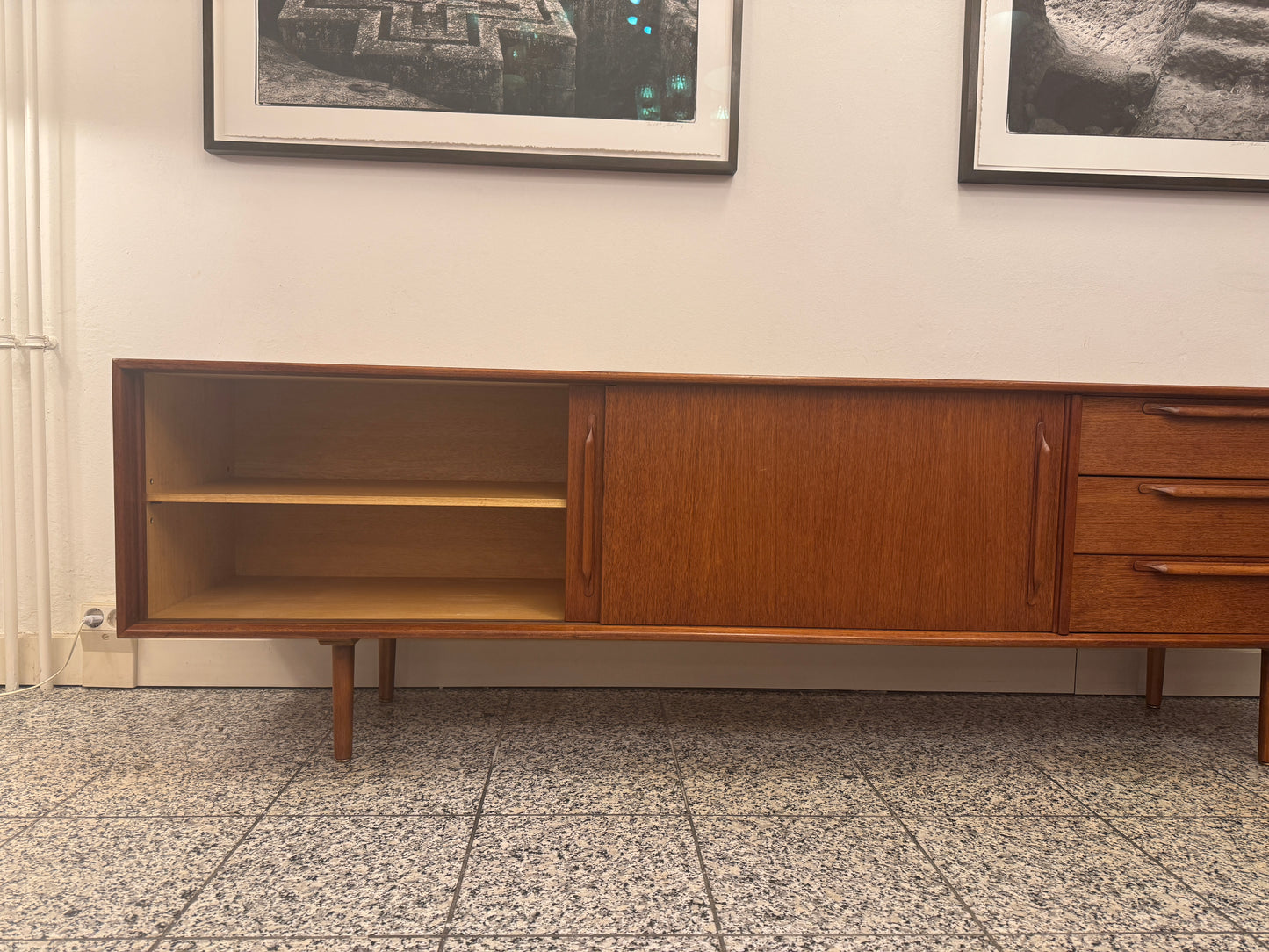 Sideboard aus Teak, Dänemark, 60er Jahre