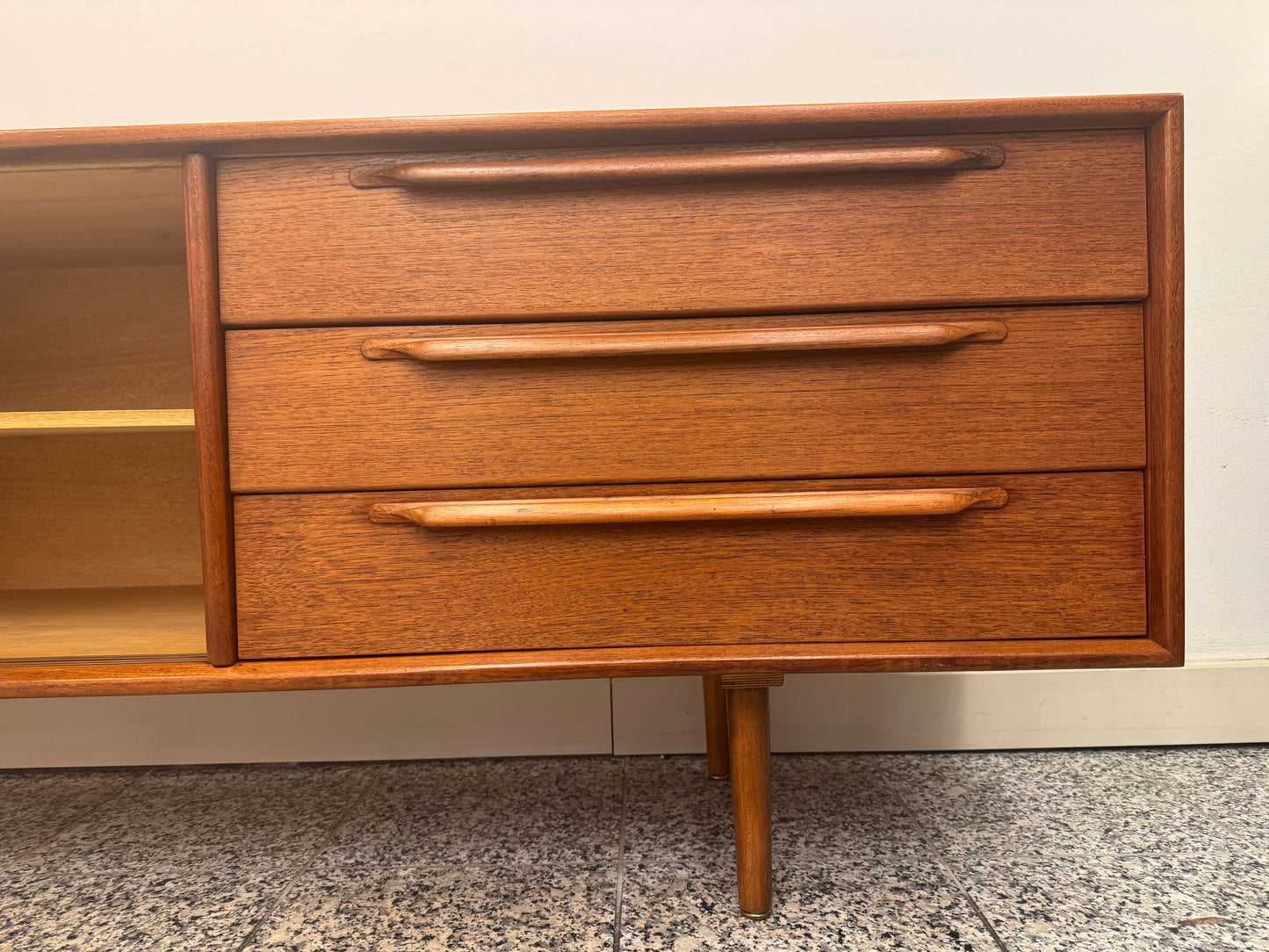 Sideboard aus Teak, Dänemark, 60er Jahre