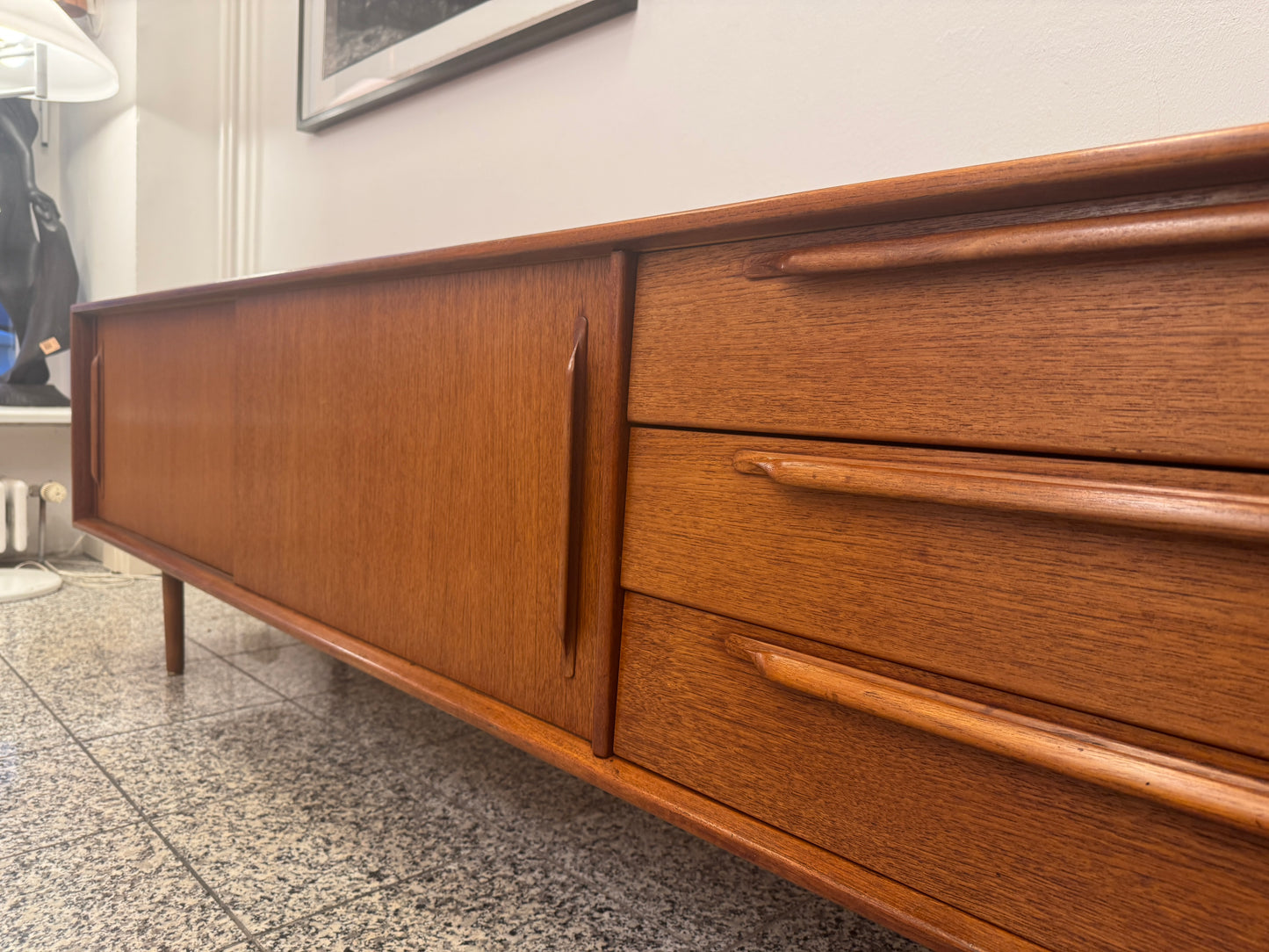 Sideboard aus Teak, Dänemark, 60er Jahre