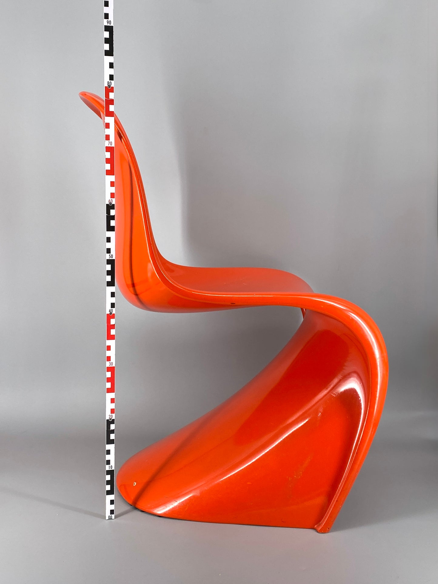 orangener Space Age Stuhl, Panton Vitra Replika