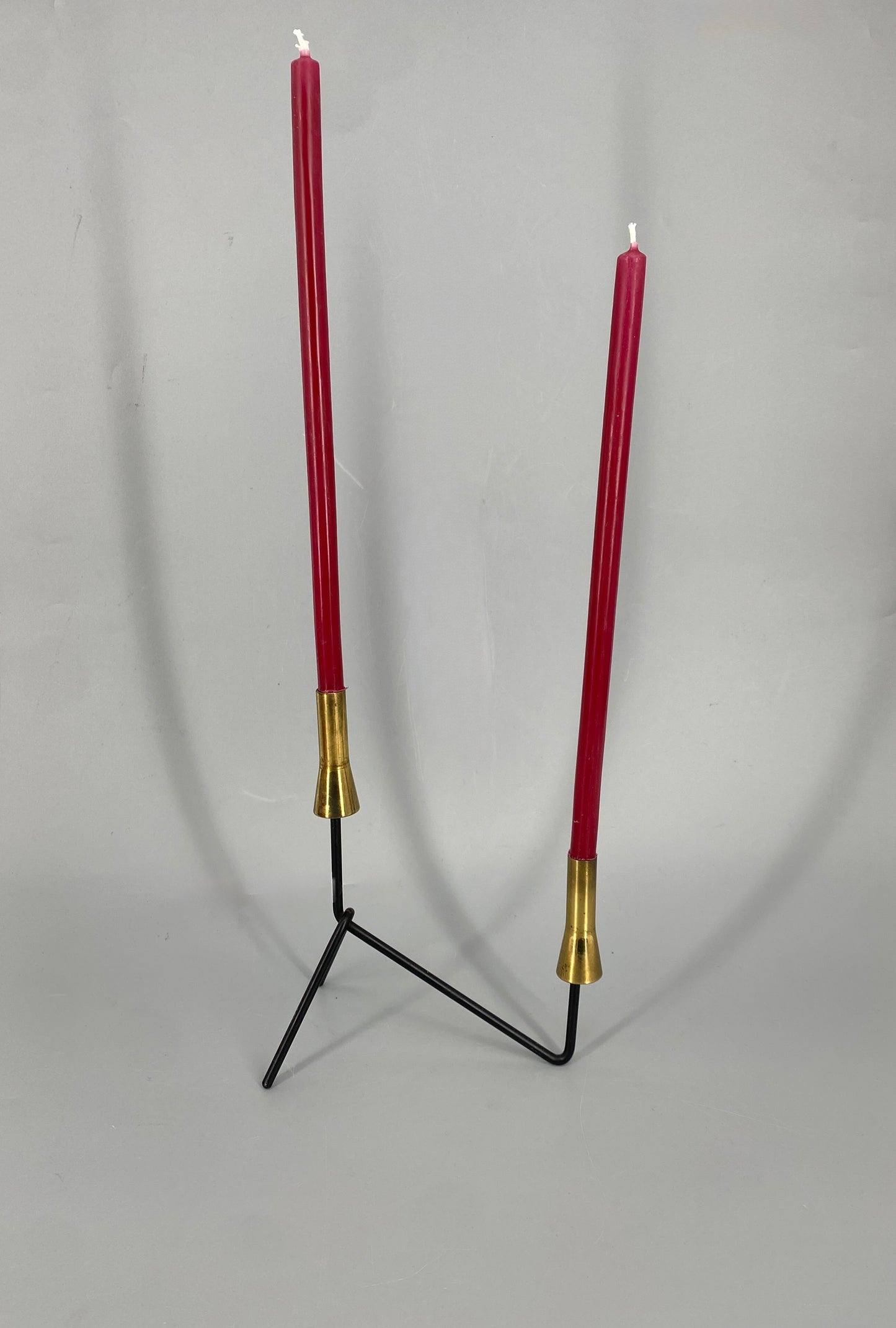 Kerzenhalter im Mid Century Design, 2-Flammig um 1950