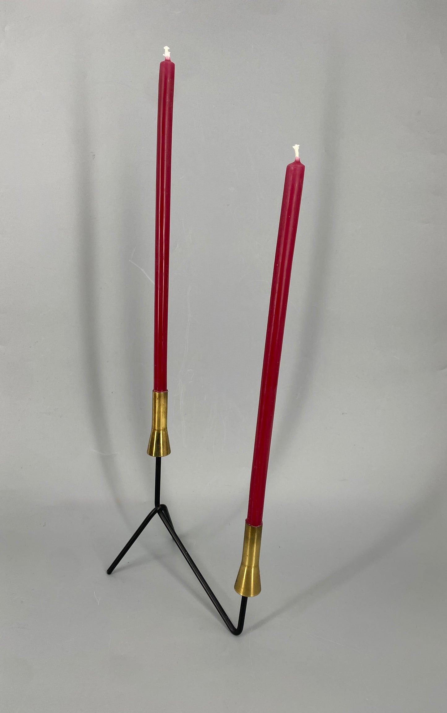 Kerzenhalter im Mid Century Design, 2-Flammig um 1950