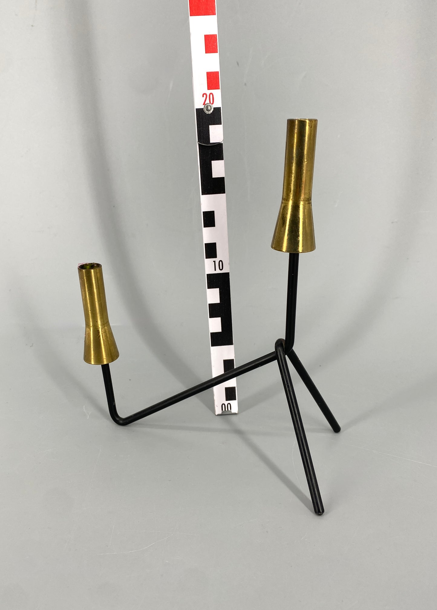 Kerzenhalter im Mid Century Design, 2-Flammig um 1950