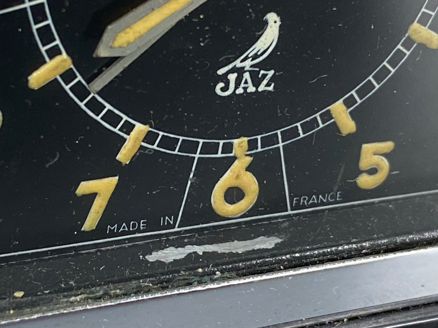 Reisewecker im Art Deco Stil von JAZ, Frankreich 1930er