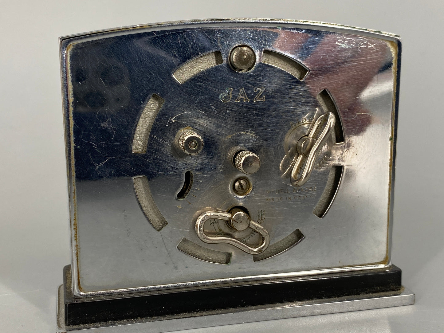 Reisewecker im Art Deco Stil von JAZ, Frankreich 1930er