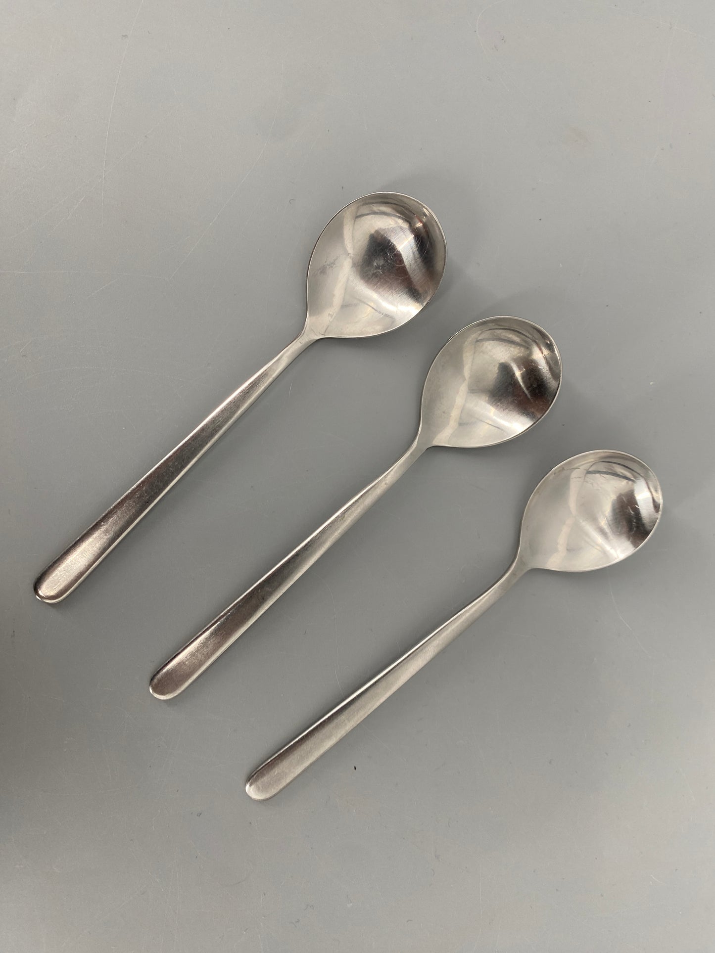 Drei, kleine Löffel aus der 2726 Serie von Carl Pott für Hugo Pott, Solingen, Deutschland 1970er