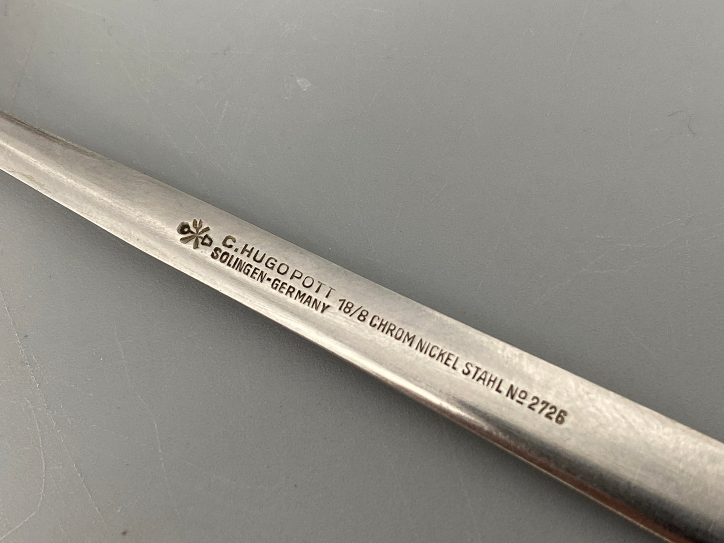 Drei, kleine Löffel aus der 2726 Serie von Carl Pott für Hugo Pott, Solingen, Deutschland 1970er