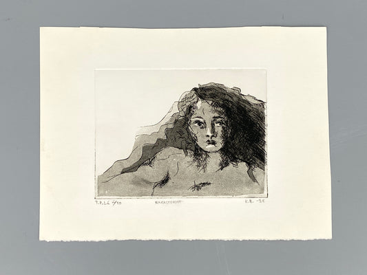 Finnische Aquatinta-Radierung von Kirsti Brehme, nummeriert, 1998