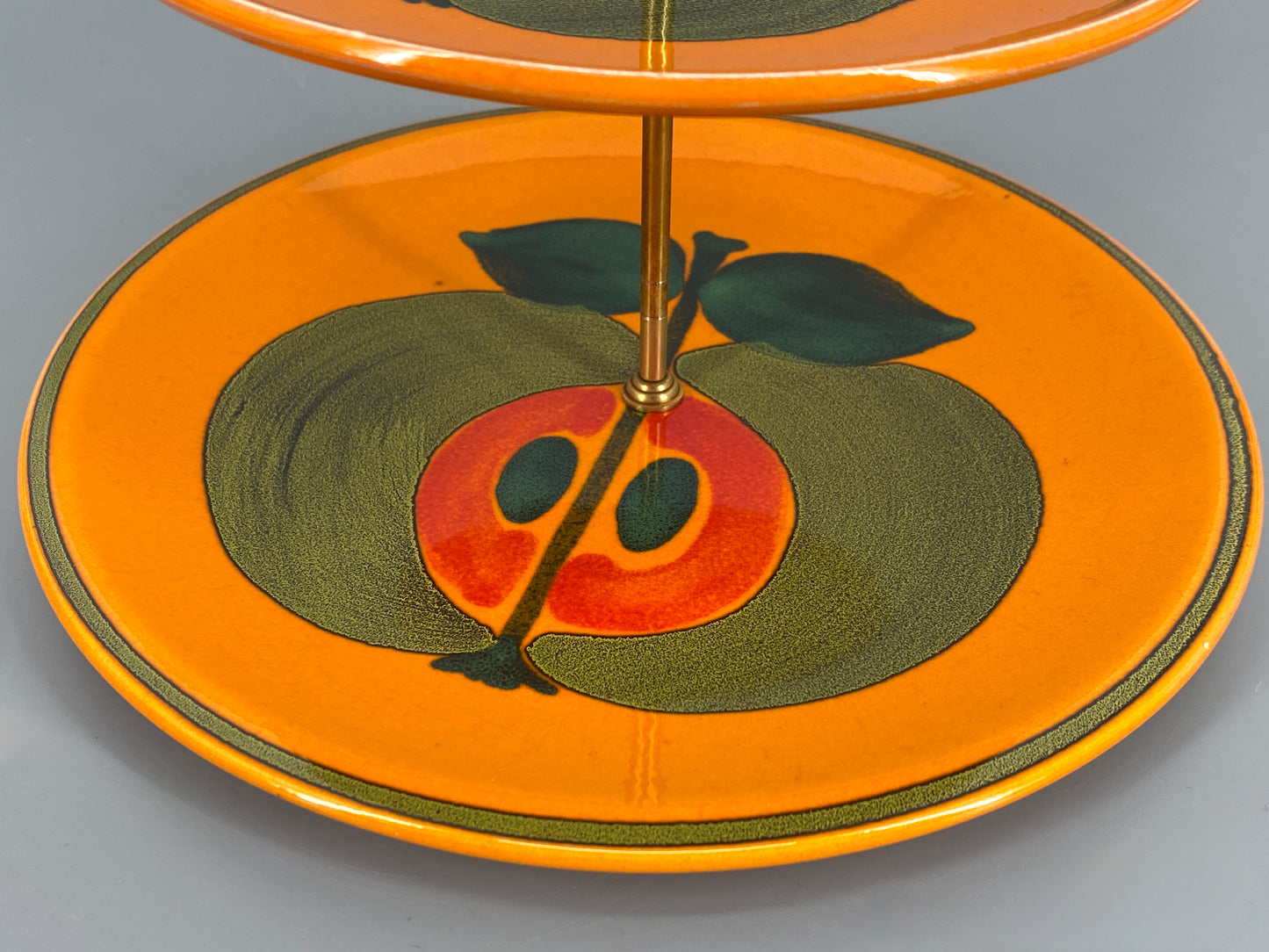 Etagere von Wächtersbach aus Keramik mit Apfelmotiv, 70er